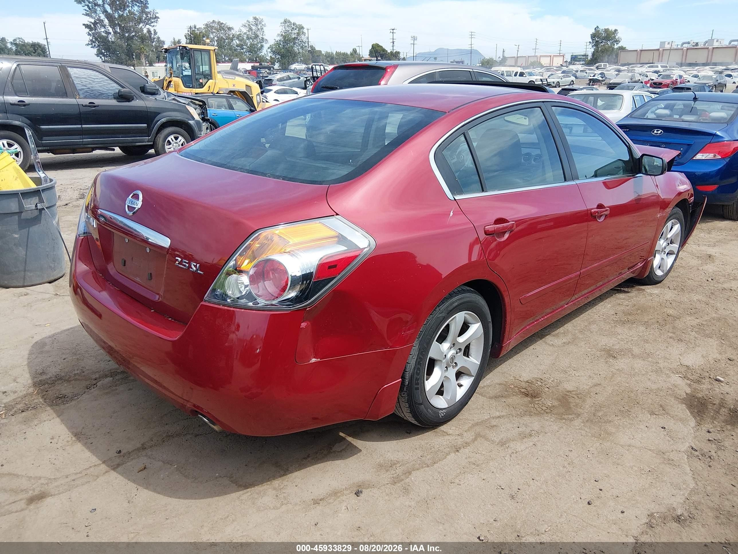 2007 Nissan Altima 2.5/2.5s Red vin: 1N4AL21E57N487863