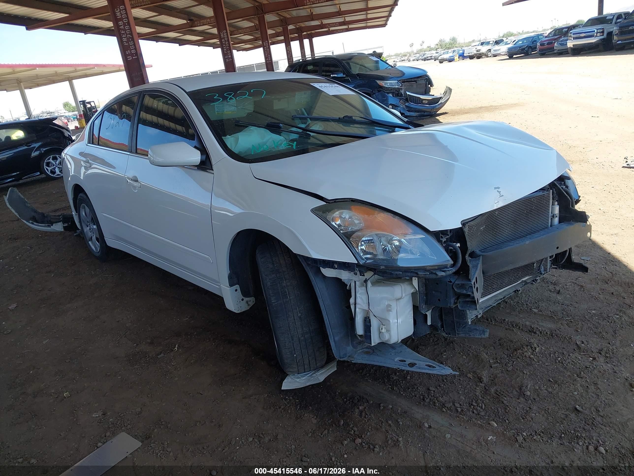 2007 Nissan Altima 2.5 S White vin: 1N4AL21E57N495252