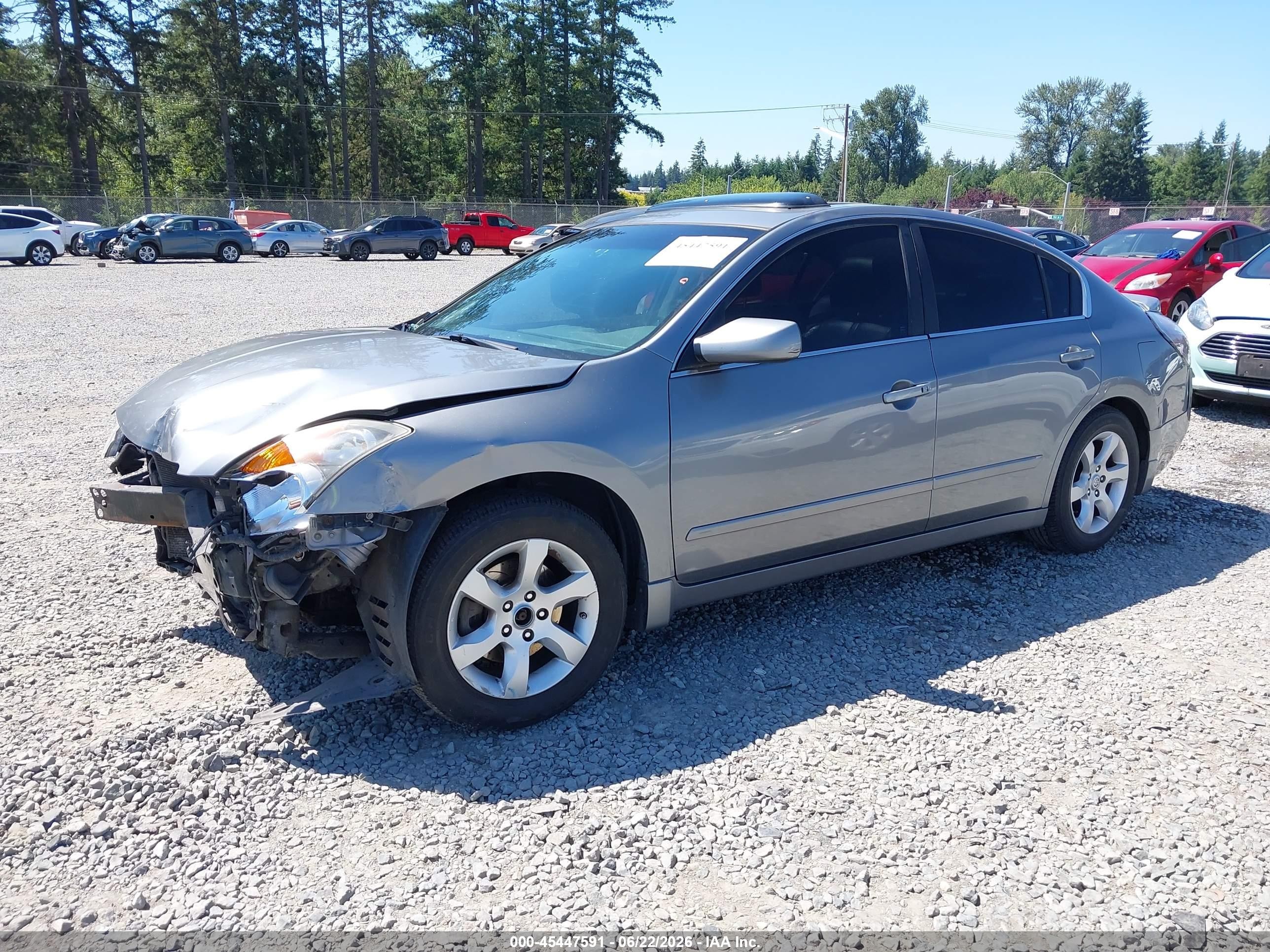 2008 Nissan Altima 2.5 Sl Gray vin: 1N4AL21E58C132835