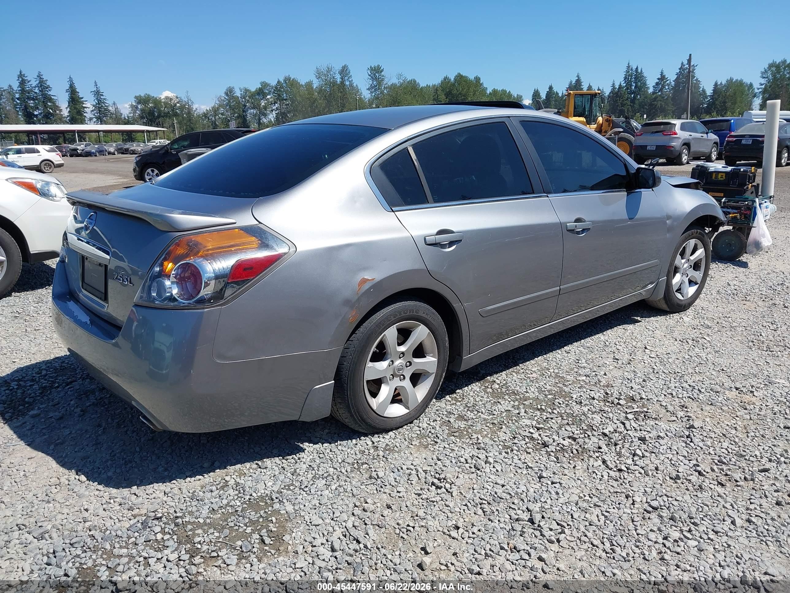 2008 Nissan Altima 2.5 Sl Gray vin: 1N4AL21E58C132835