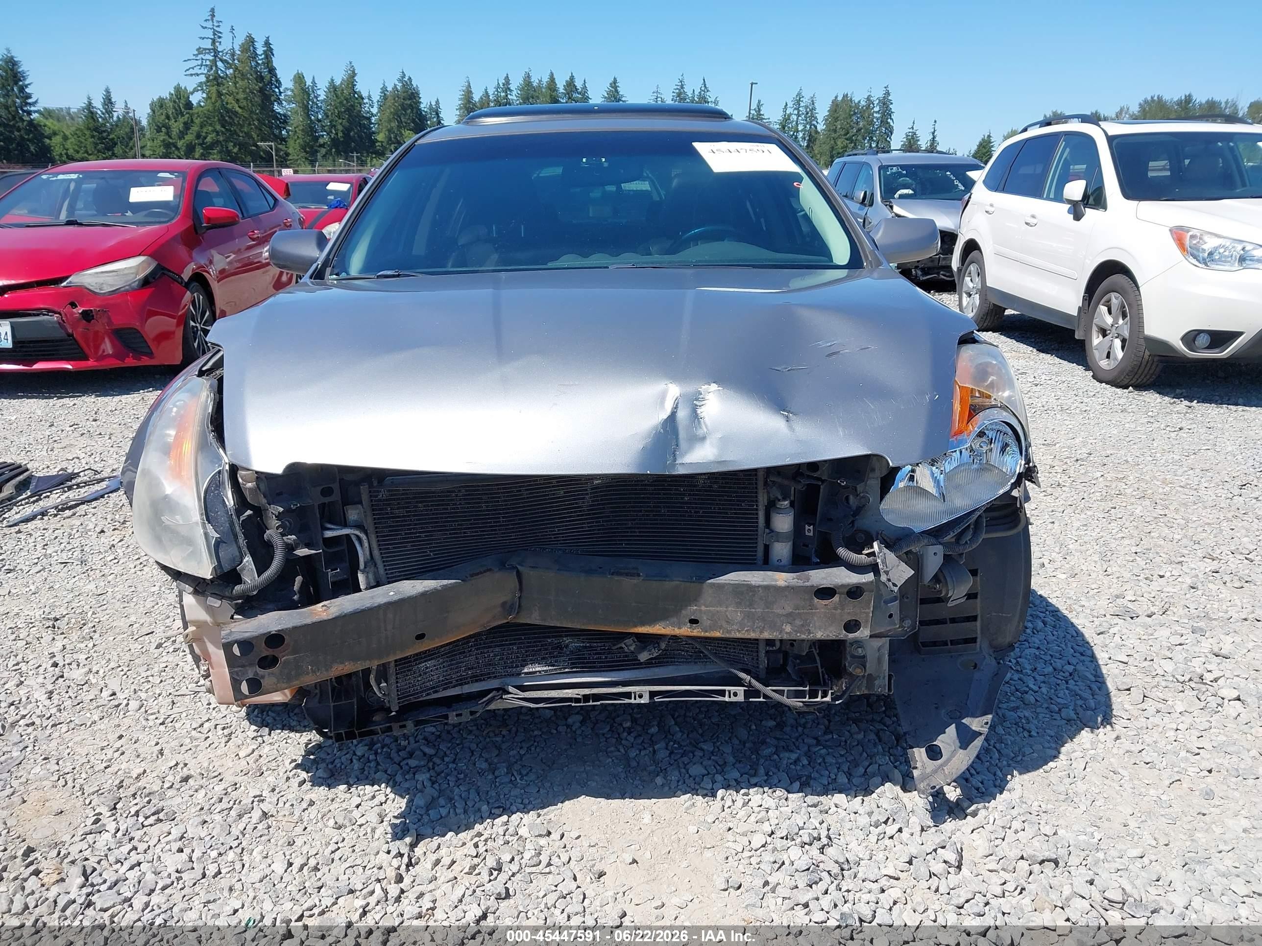 2008 Nissan Altima 2.5 Sl Gray vin: 1N4AL21E58C132835