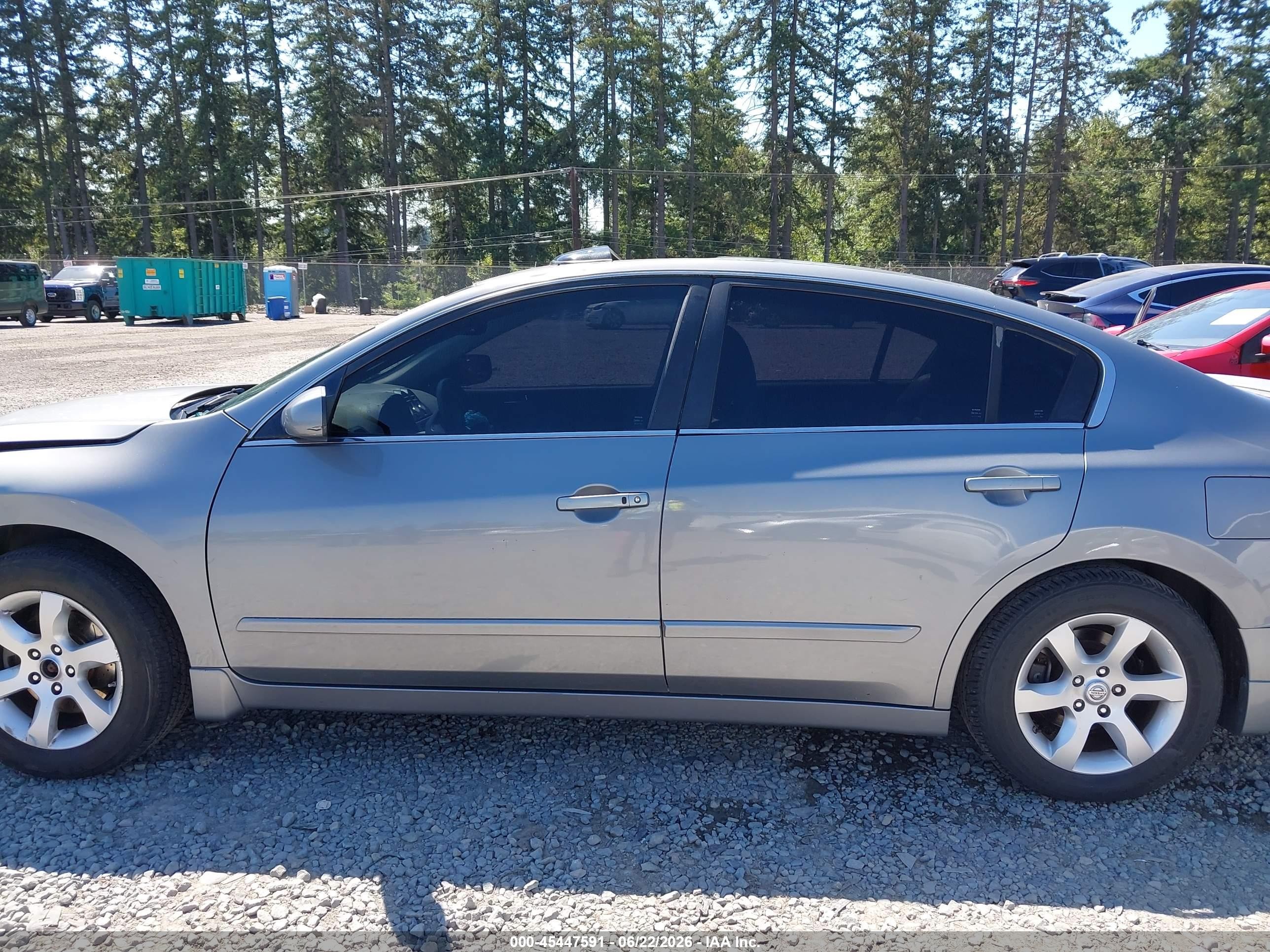 2008 Nissan Altima 2.5 Sl Gray vin: 1N4AL21E58C132835