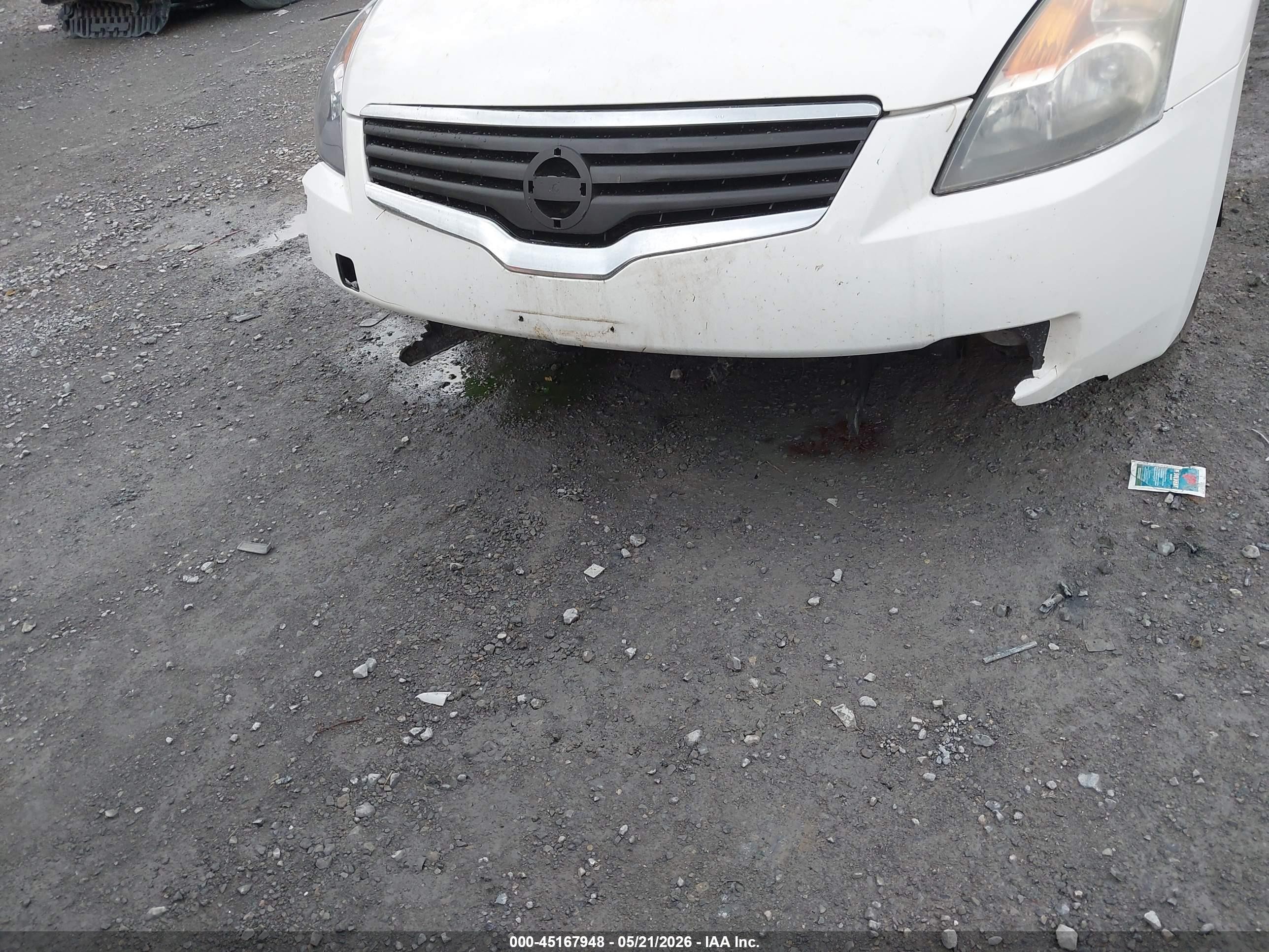 2008 Nissan Altima 2.5 S White vin: 1N4AL21E58C160909