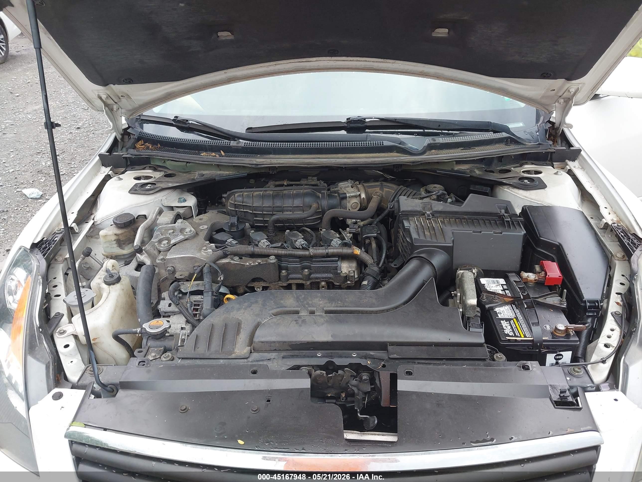2008 Nissan Altima 2.5 S White vin: 1N4AL21E58C160909