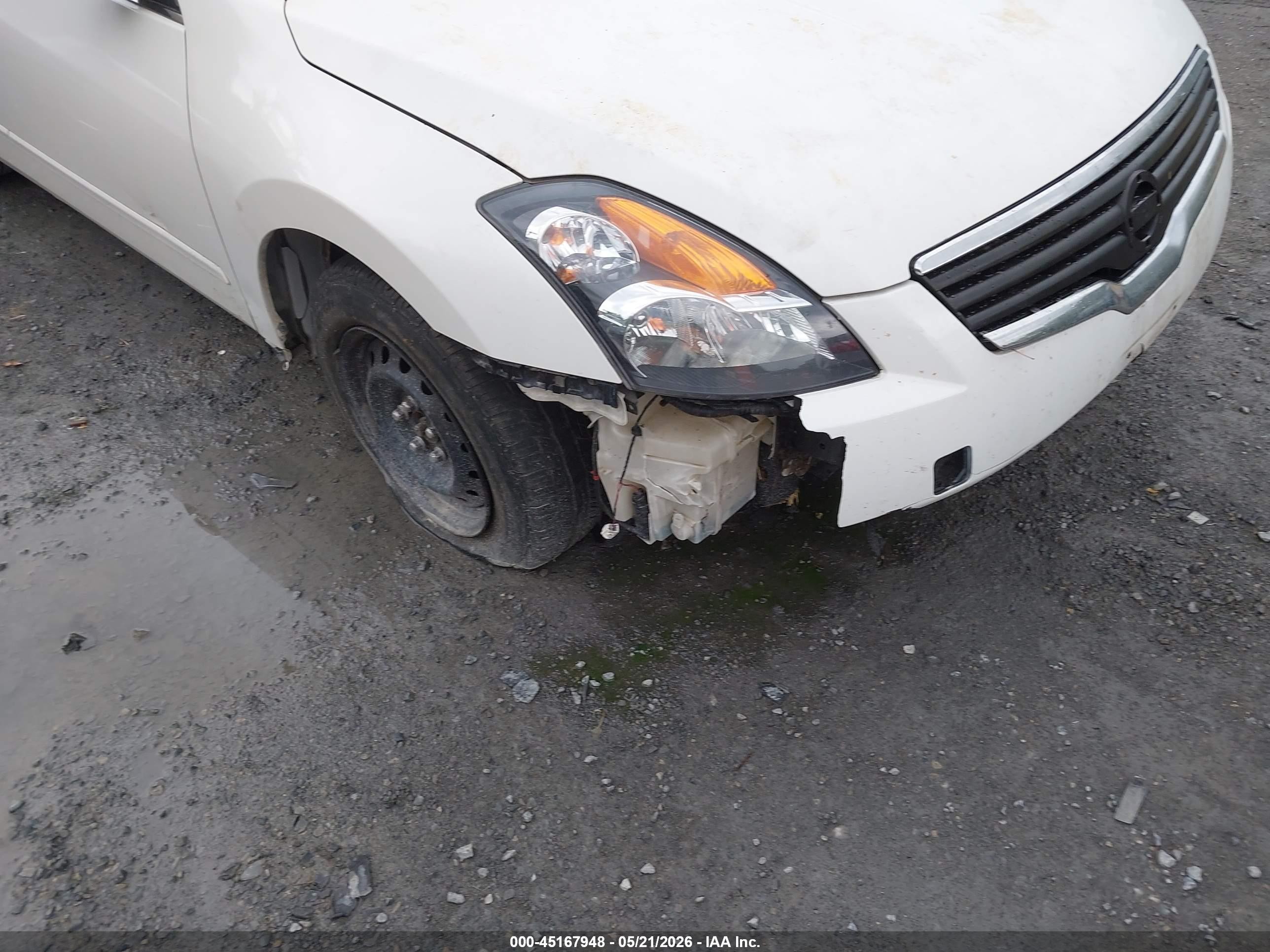 2008 Nissan Altima 2.5 S White vin: 1N4AL21E58C160909