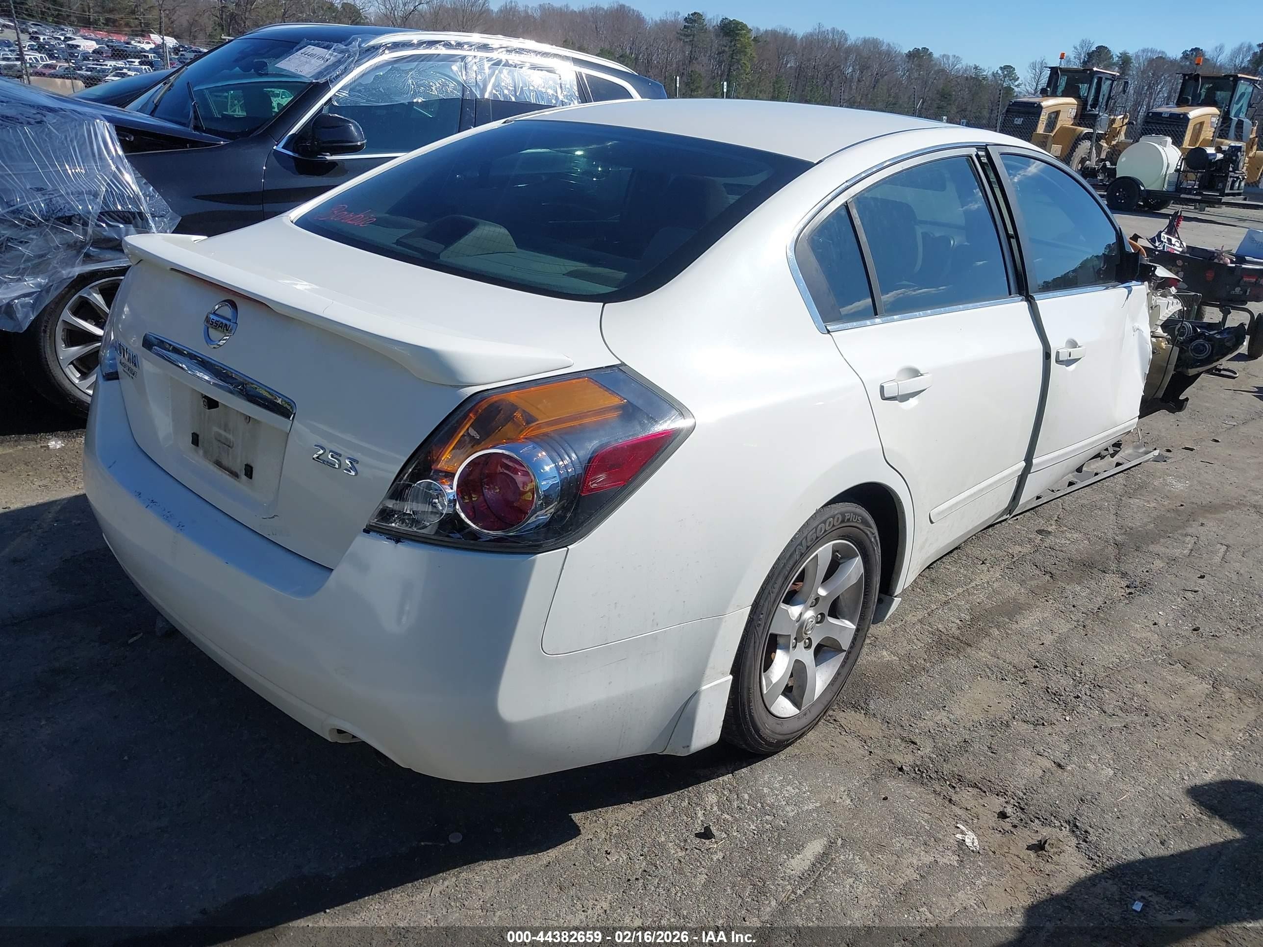 2008 Nissan Altima 2.5 S White vin: 1N4AL21E58C289734