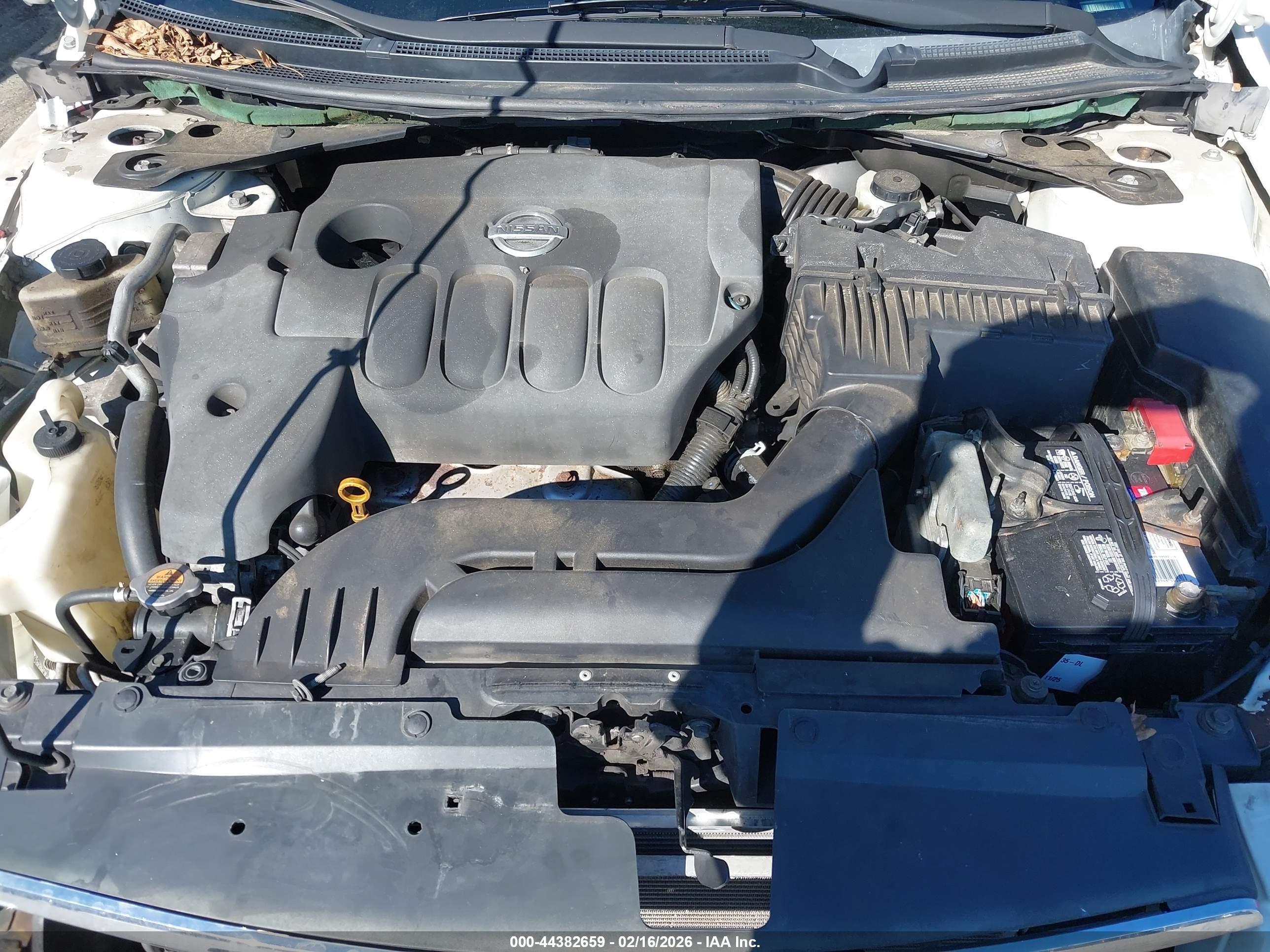 2008 Nissan Altima 2.5 S White vin: 1N4AL21E58C289734