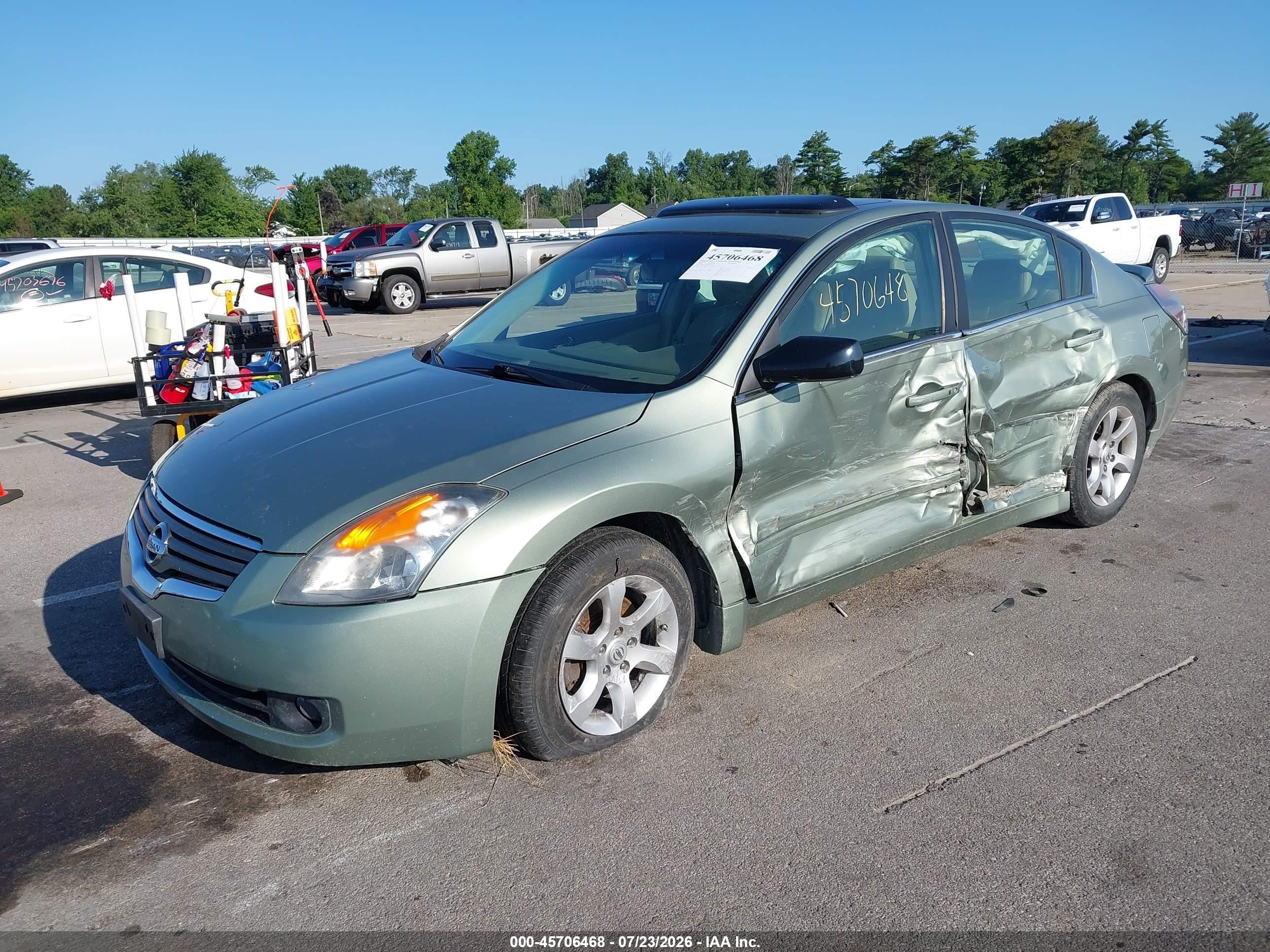 2008 Nissan Altima 2.5 Sl Teal vin: 1N4AL21E58N407799