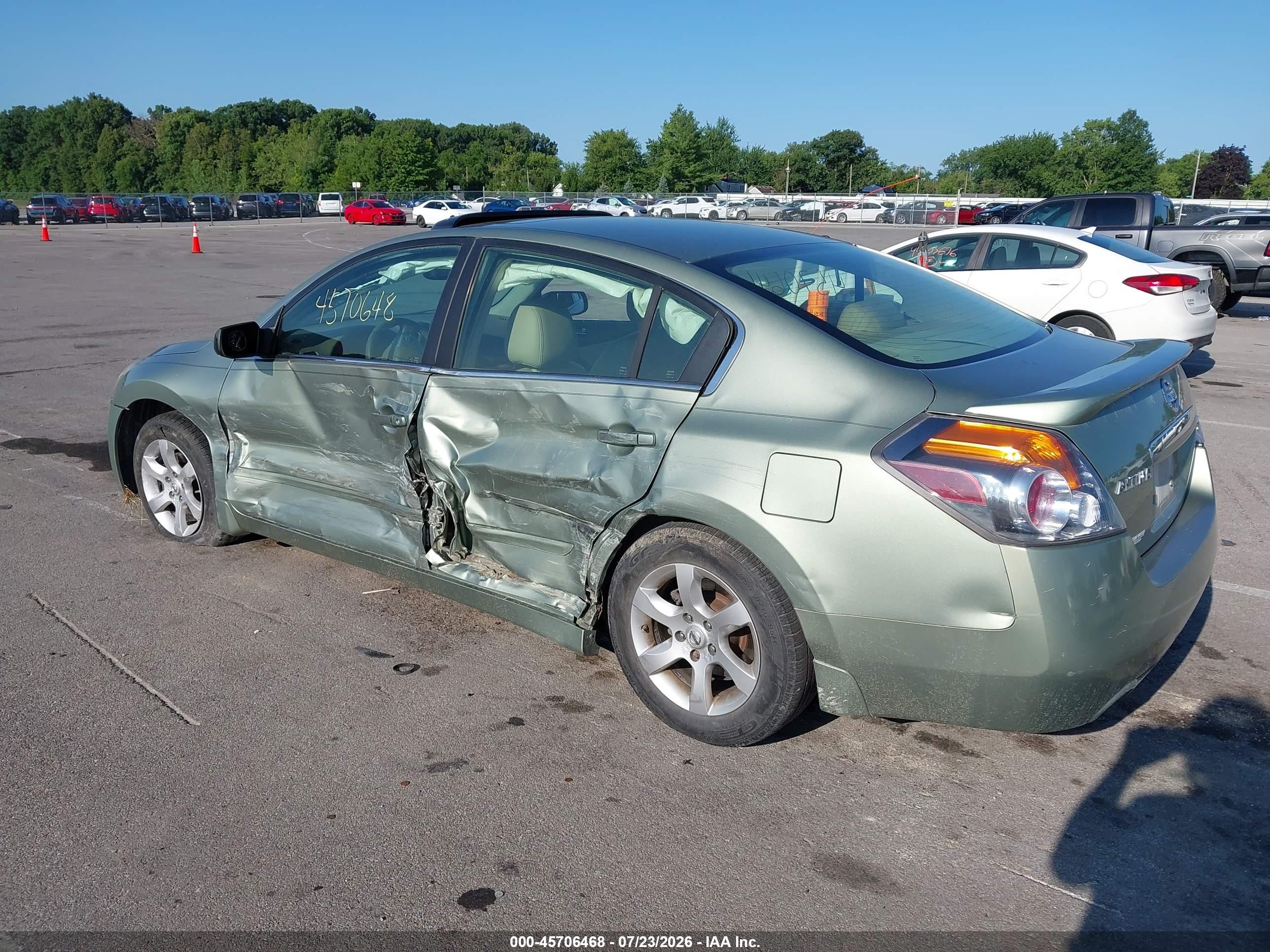 2008 Nissan Altima 2.5 Sl Teal vin: 1N4AL21E58N407799