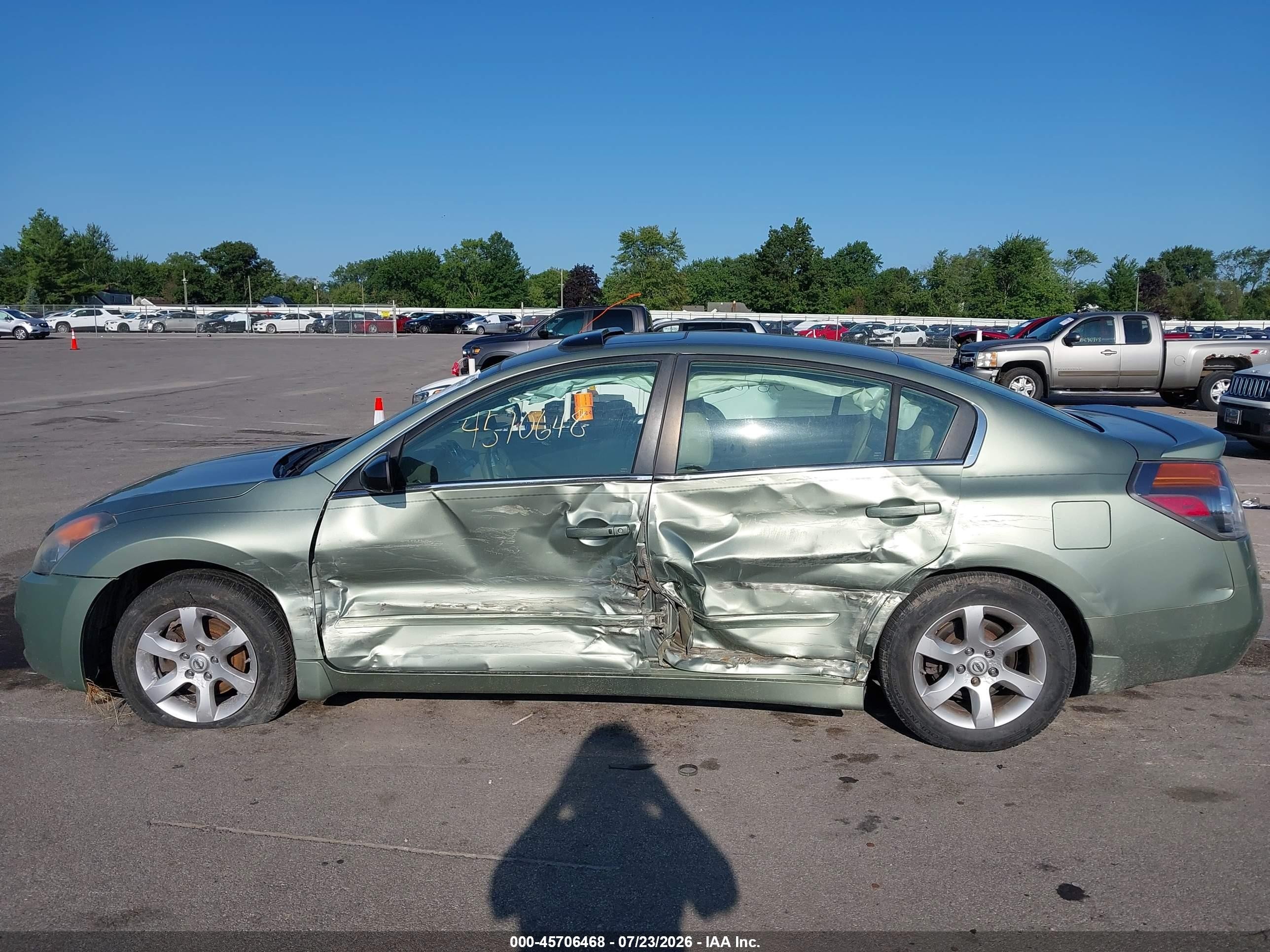 2008 Nissan Altima 2.5 Sl Teal vin: 1N4AL21E58N407799