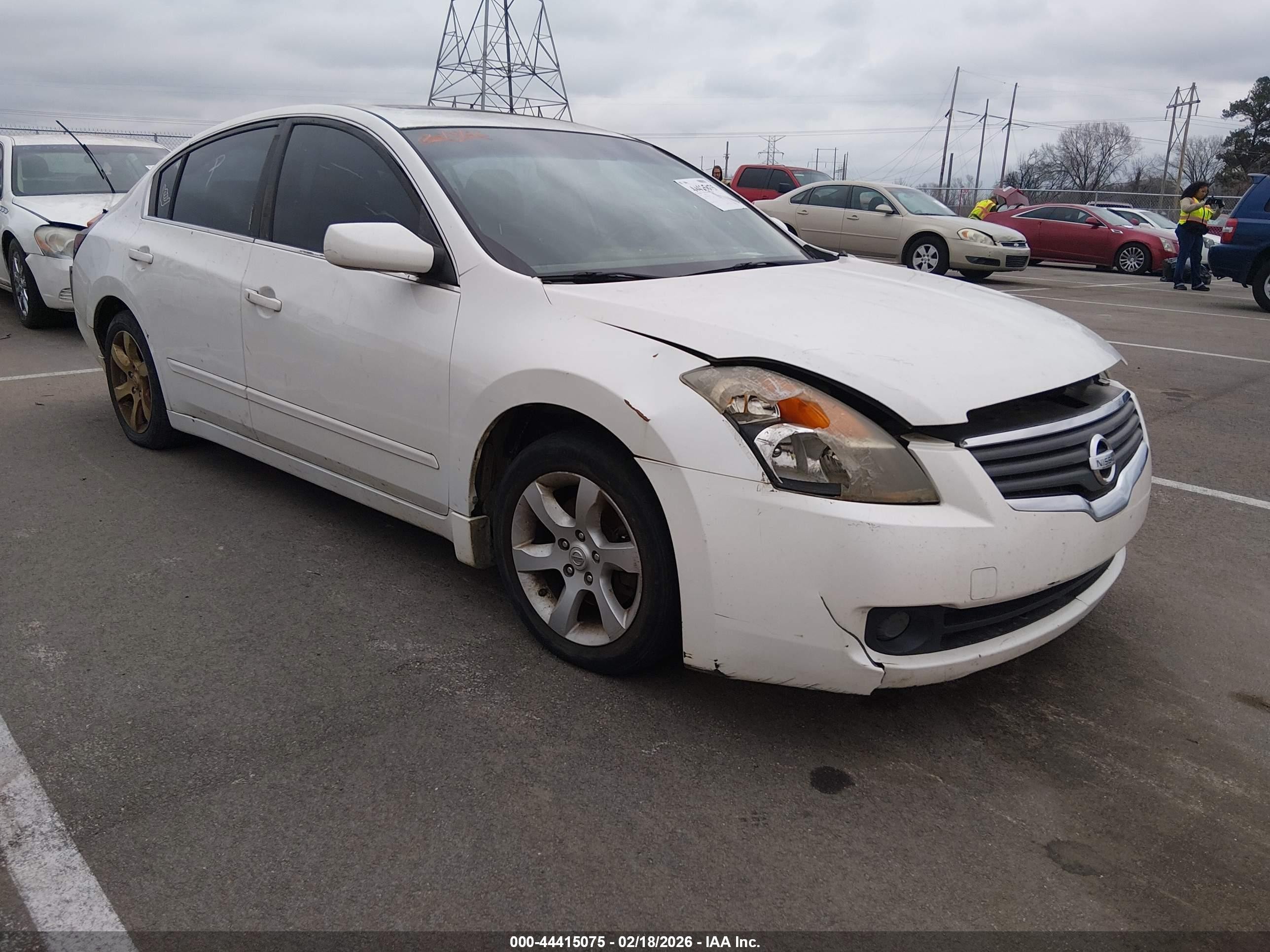 2008 Nissan Altima 2.5 S White vin: 1N4AL21E58N416602