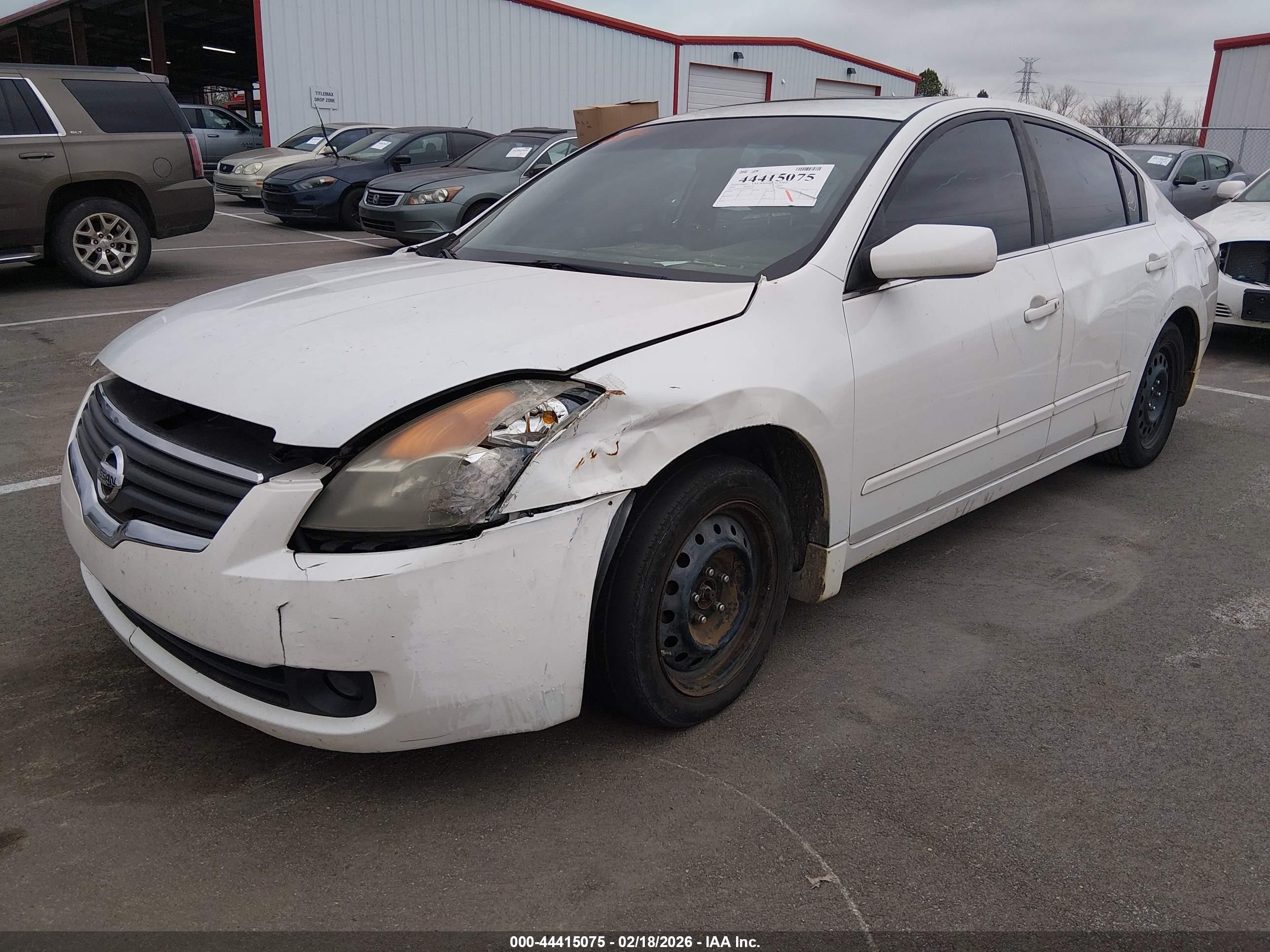 2008 Nissan Altima 2.5 S White vin: 1N4AL21E58N416602