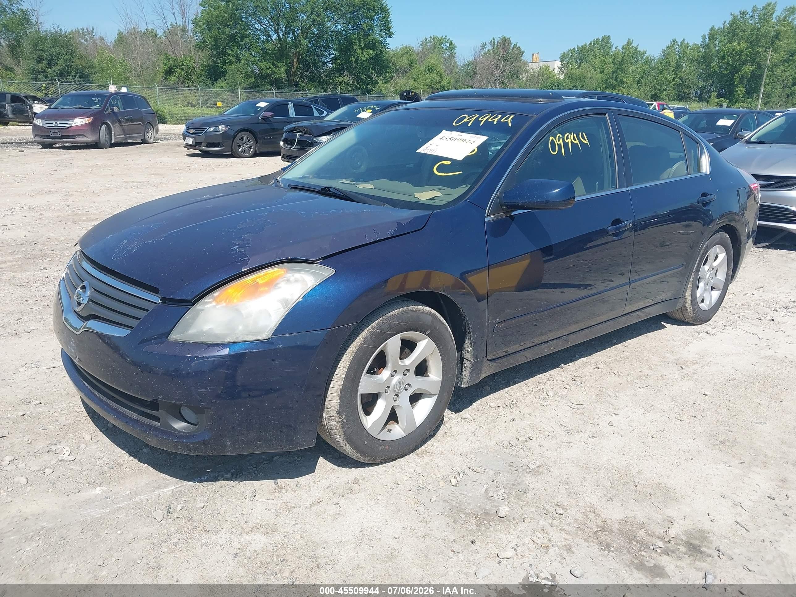 2008 Nissan Altima 2.5 Sl Blue vin: 1N4AL21E58N447963
