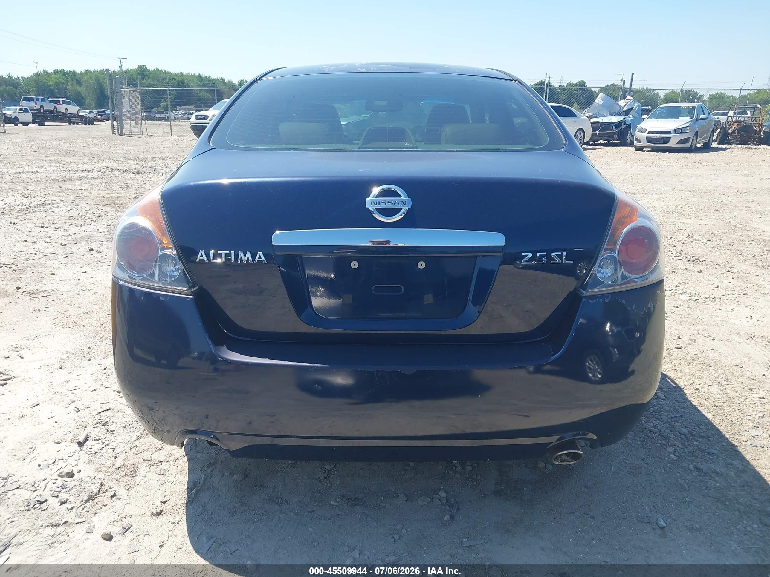 2008 Nissan Altima 2.5 Sl Blue vin: 1N4AL21E58N447963