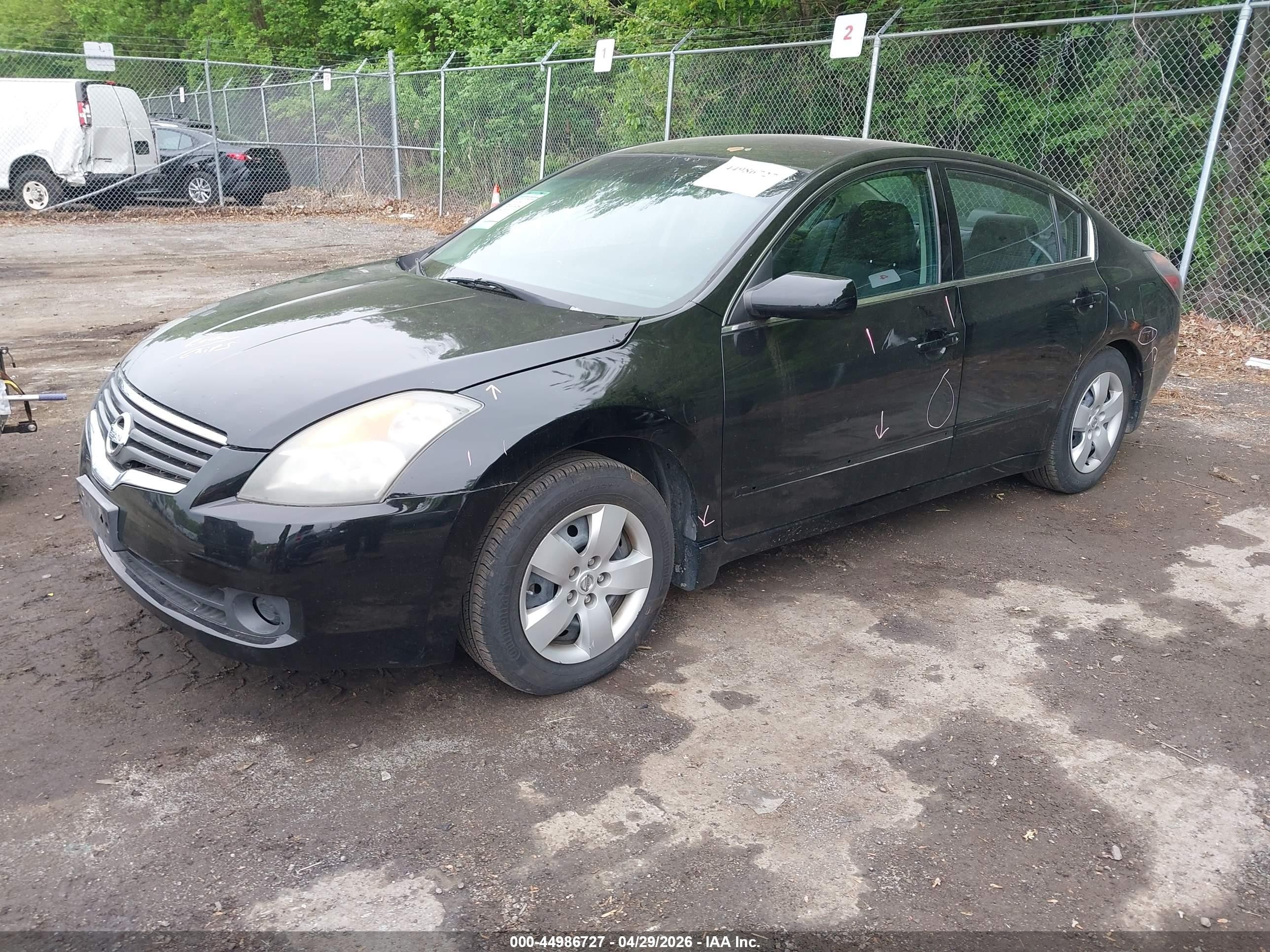 2008 Nissan Altima 2.5 S Black vin: 1N4AL21E58N462012