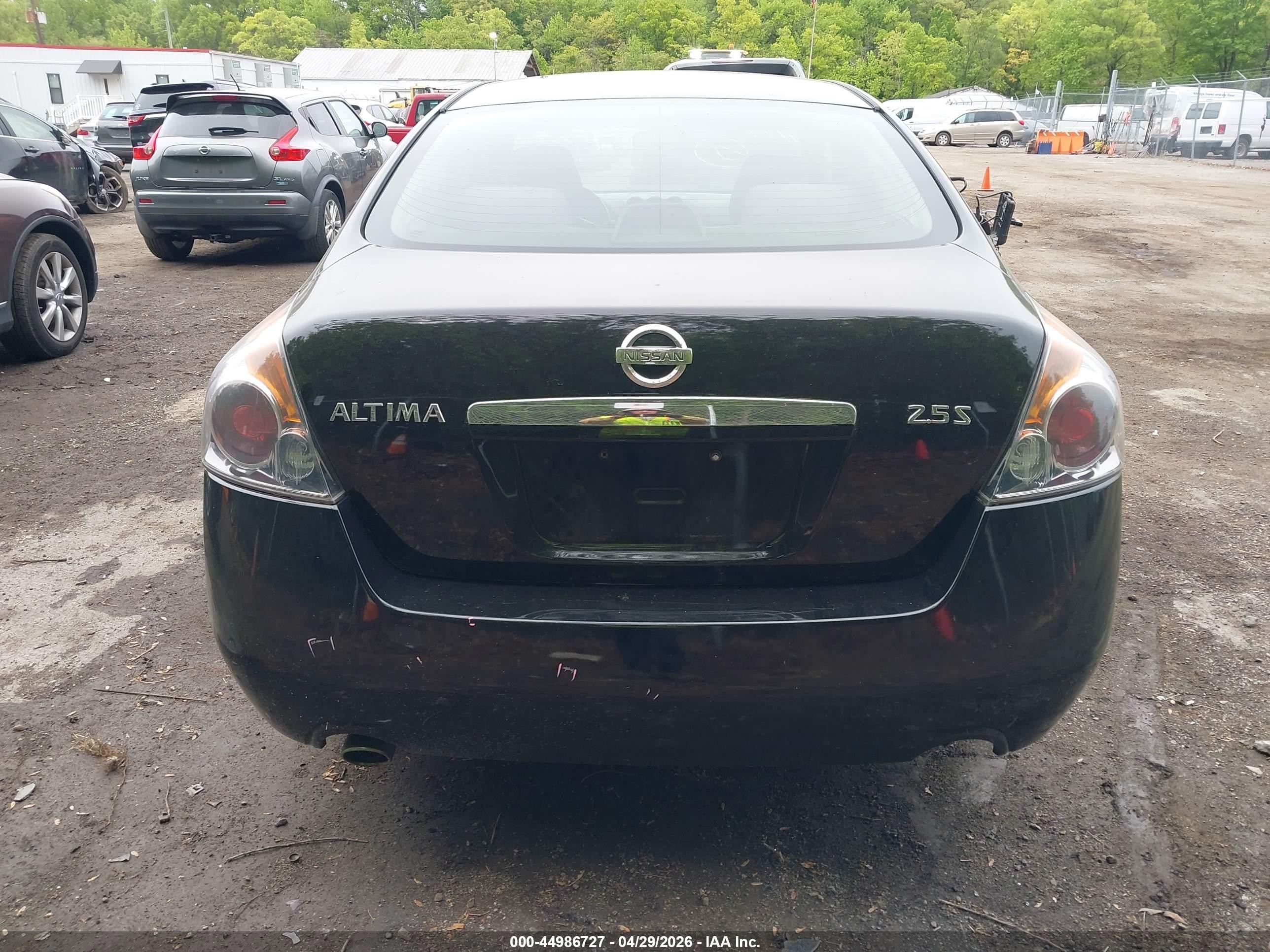 2008 Nissan Altima 2.5 S Black vin: 1N4AL21E58N462012