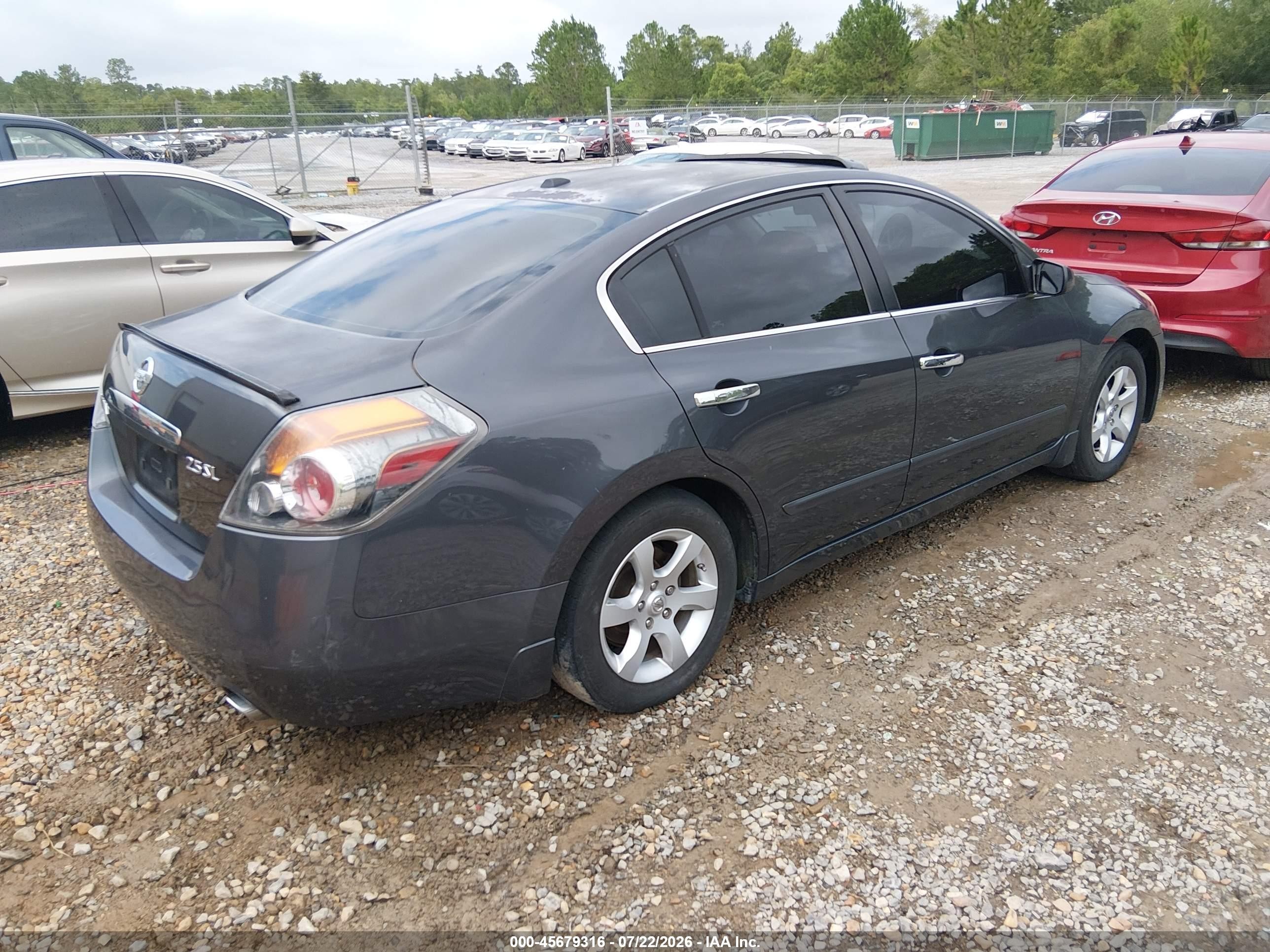 2008 Nissan Altima 2.5 Sl Gray vin: 1N4AL21E58N489792