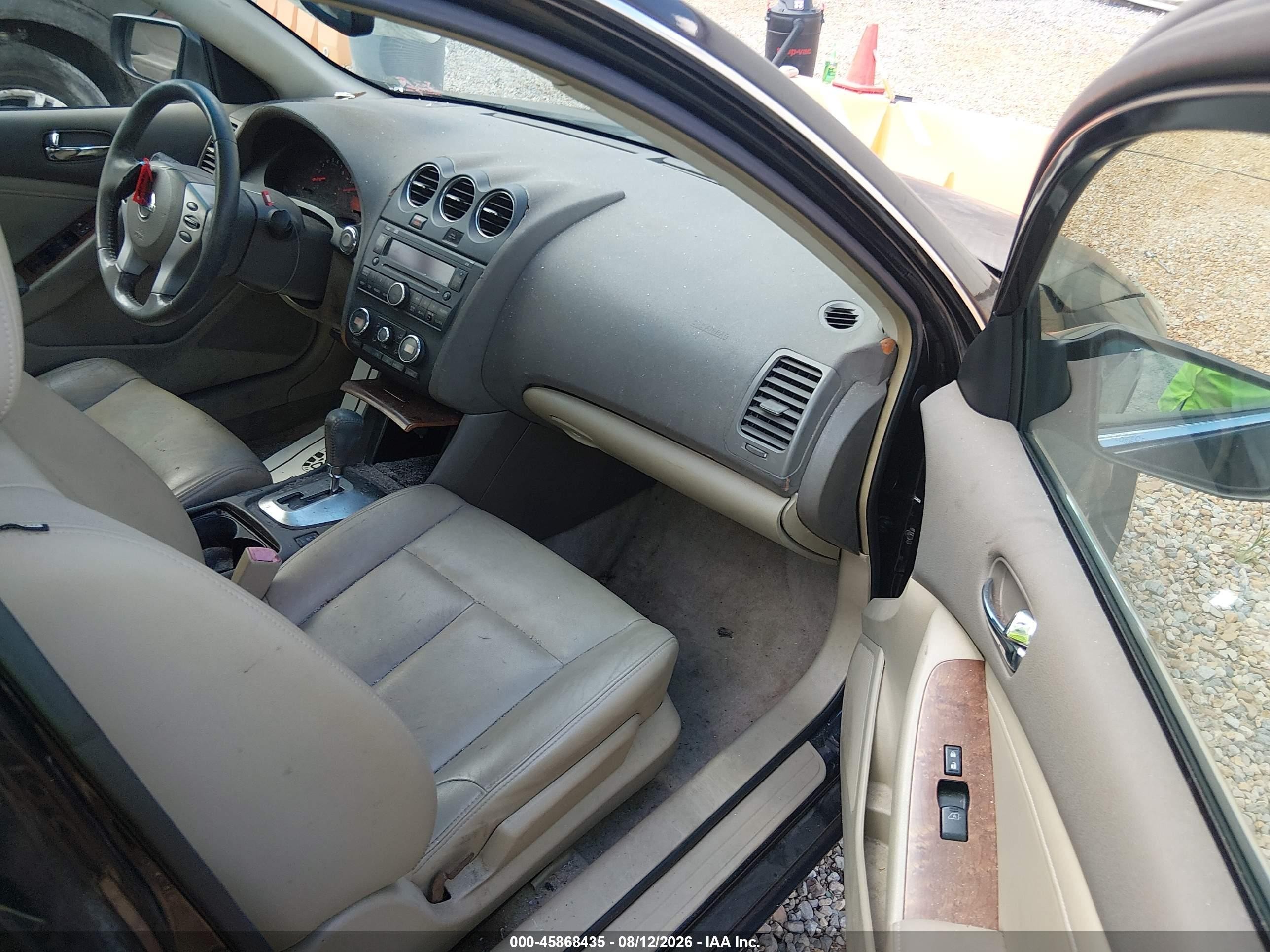 2008 Nissan Altima 2.5 Sl Black vin: 1N4AL21E58N518613