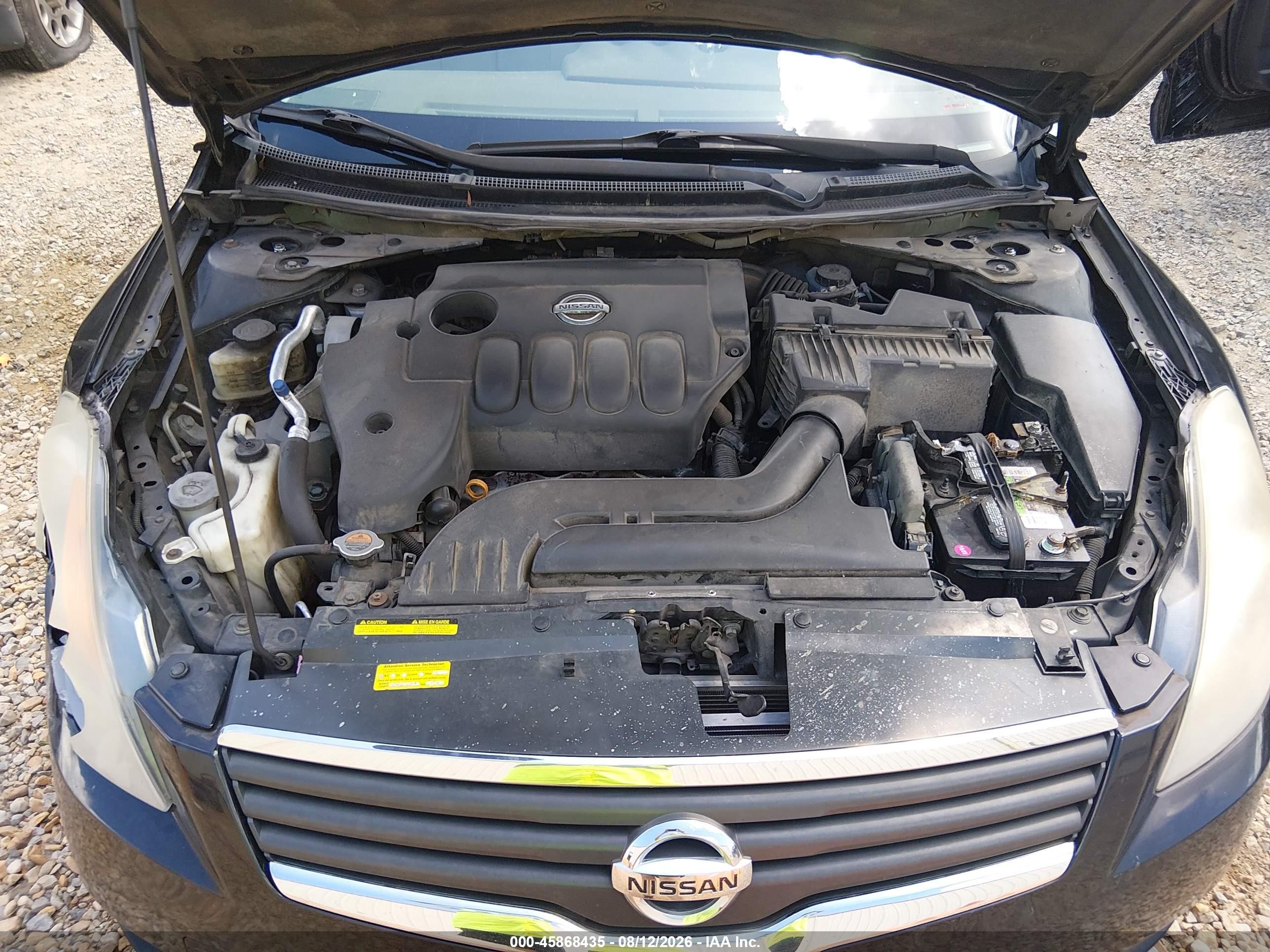 2008 Nissan Altima 2.5 Sl Black vin: 1N4AL21E58N518613