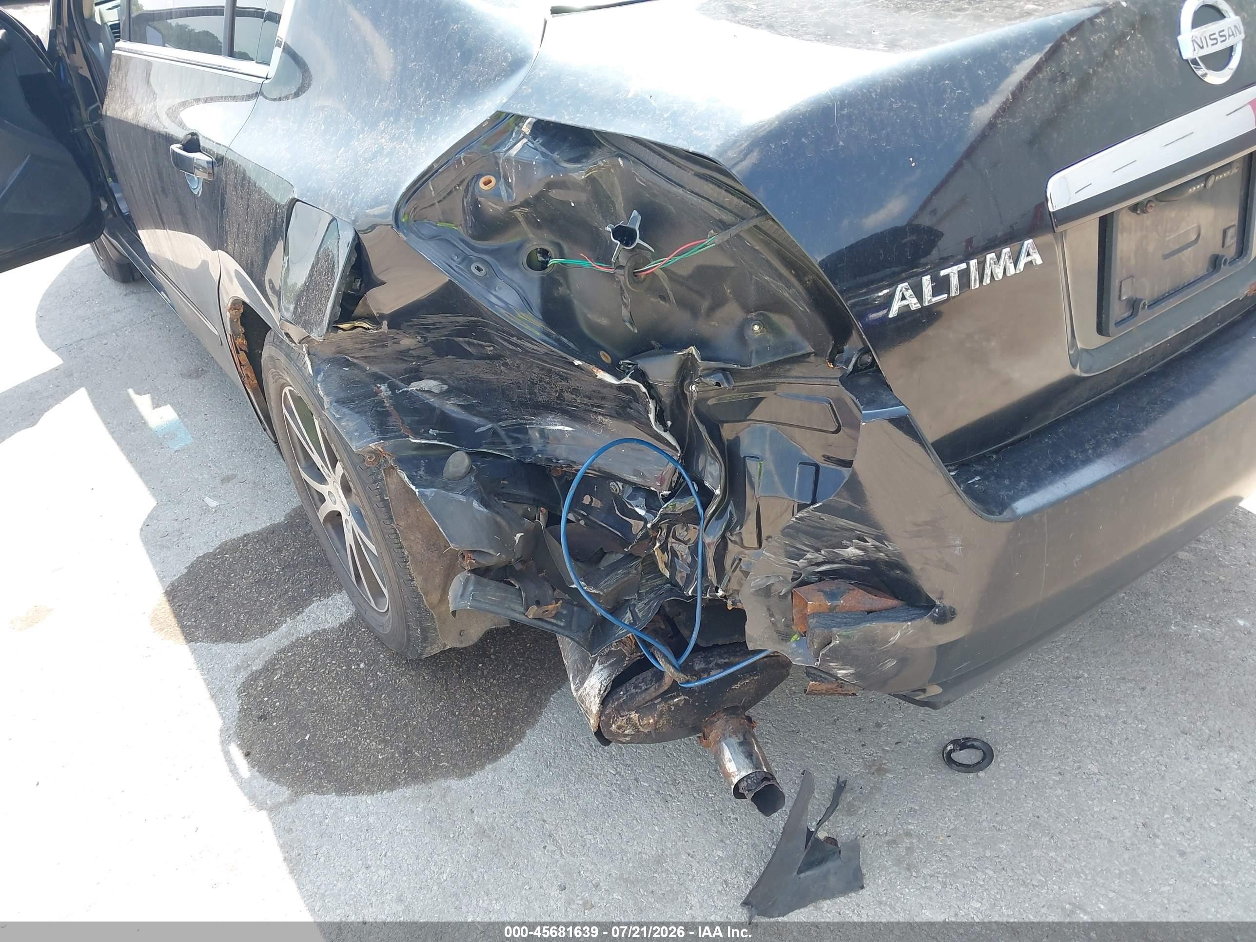 2008 Nissan Altima 2.5 S Черный vin: 1N4AL21E58N555080