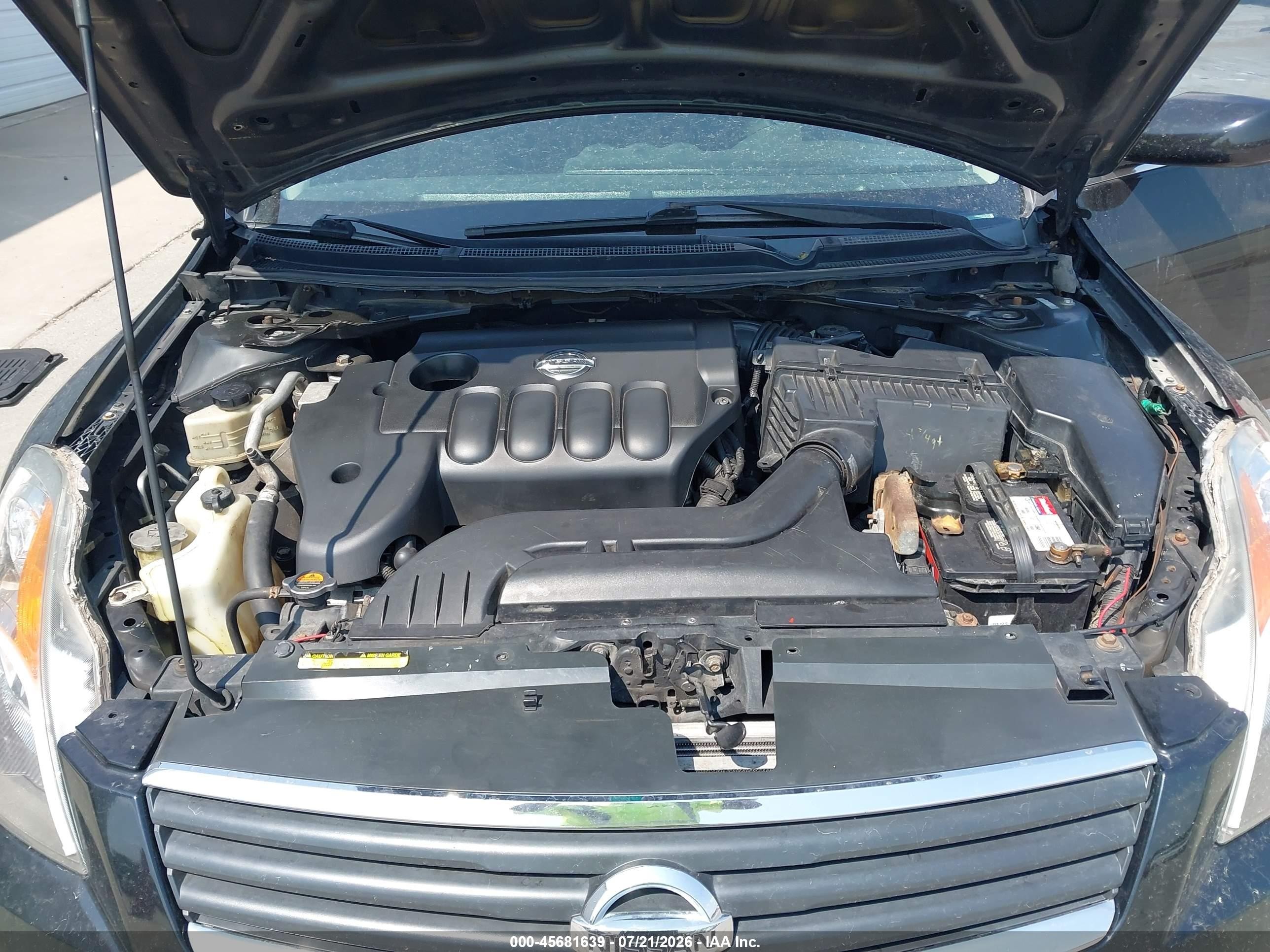 2008 Nissan Altima 2.5 S Черный vin: 1N4AL21E58N555080