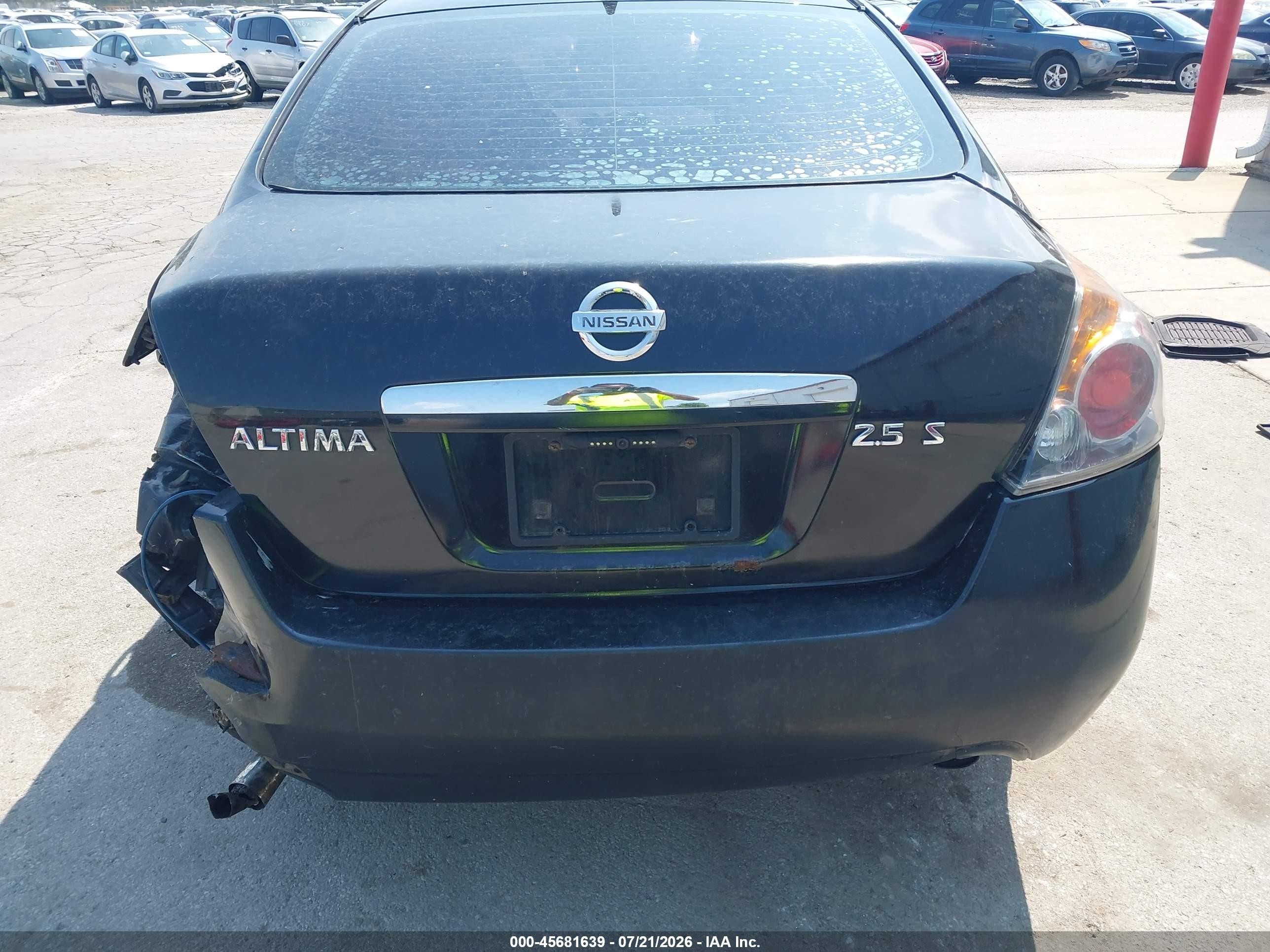 2008 Nissan Altima 2.5 S Черный vin: 1N4AL21E58N555080