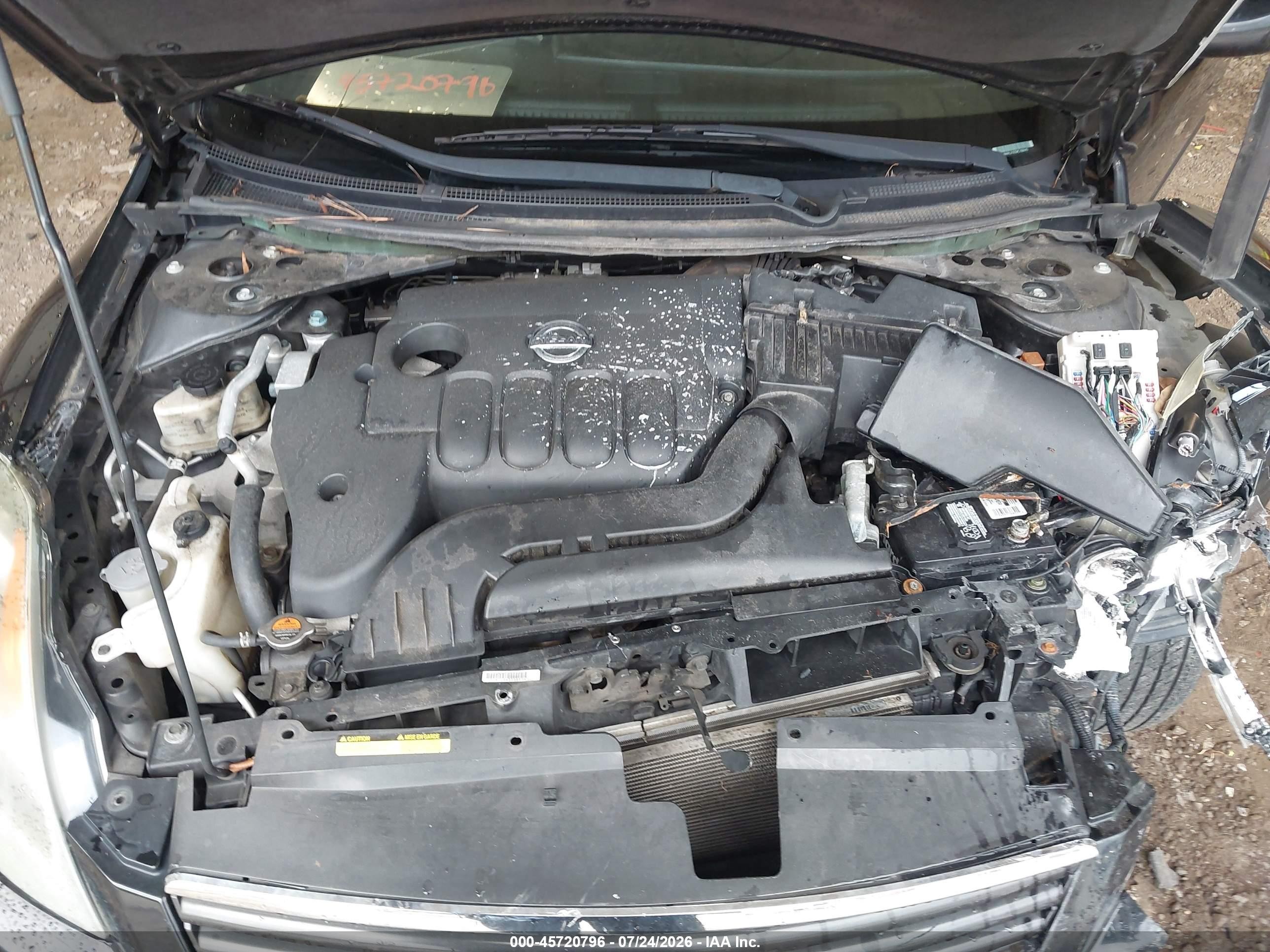2009 Nissan Altima 2.5 S Black vin: 1N4AL21E59C168445