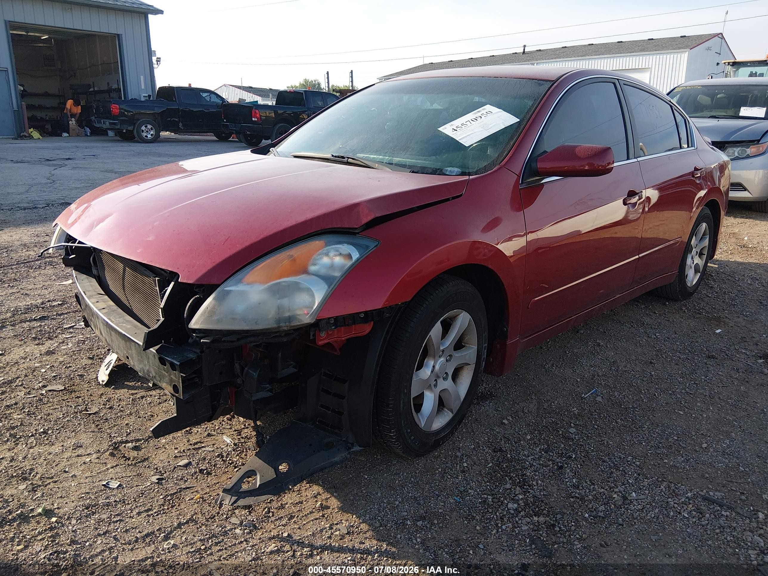 2009 Nissan Altima 2.5 S Red vin: 1N4AL21E59C171958