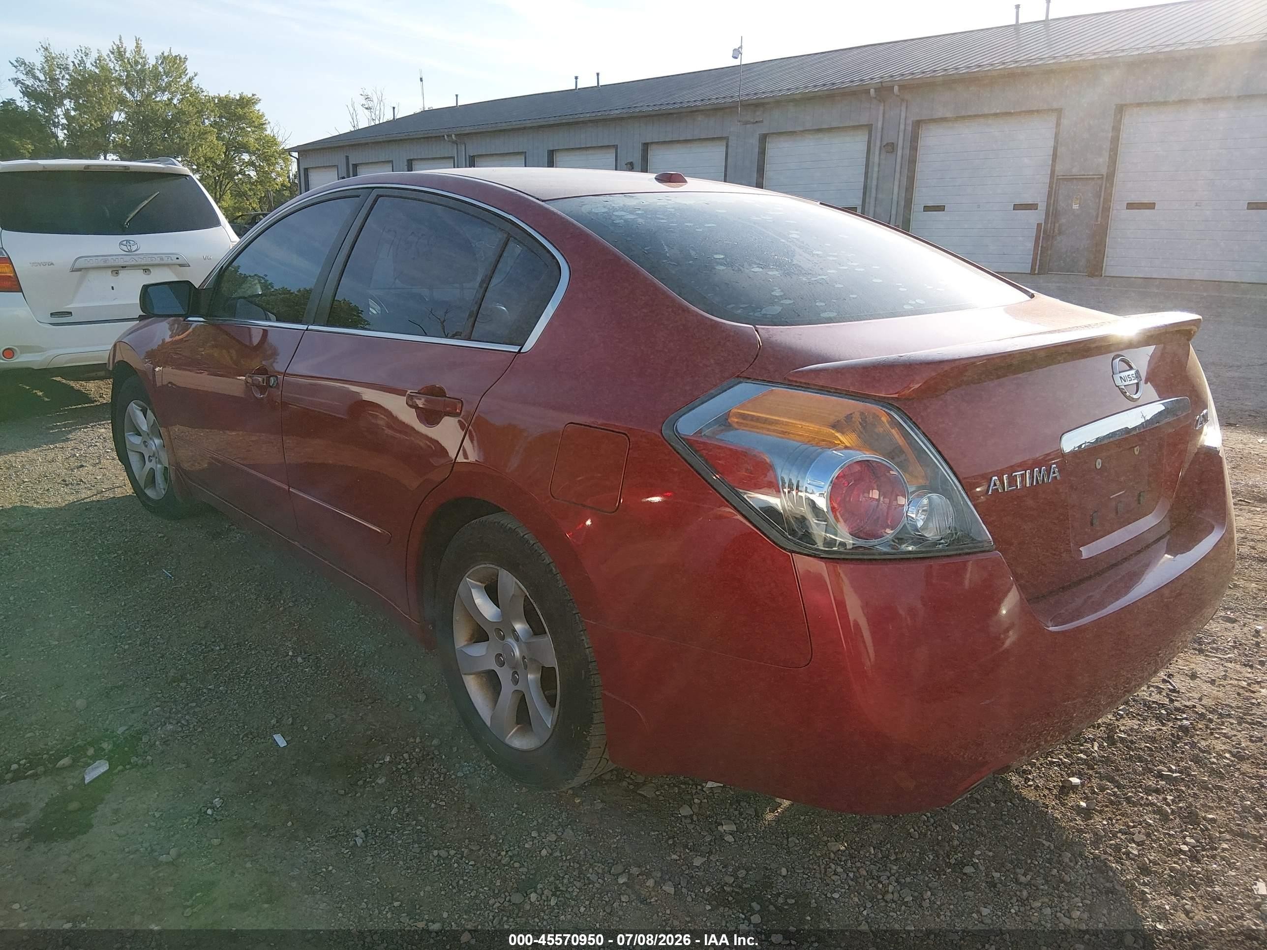 2009 Nissan Altima 2.5 S Red vin: 1N4AL21E59C171958
