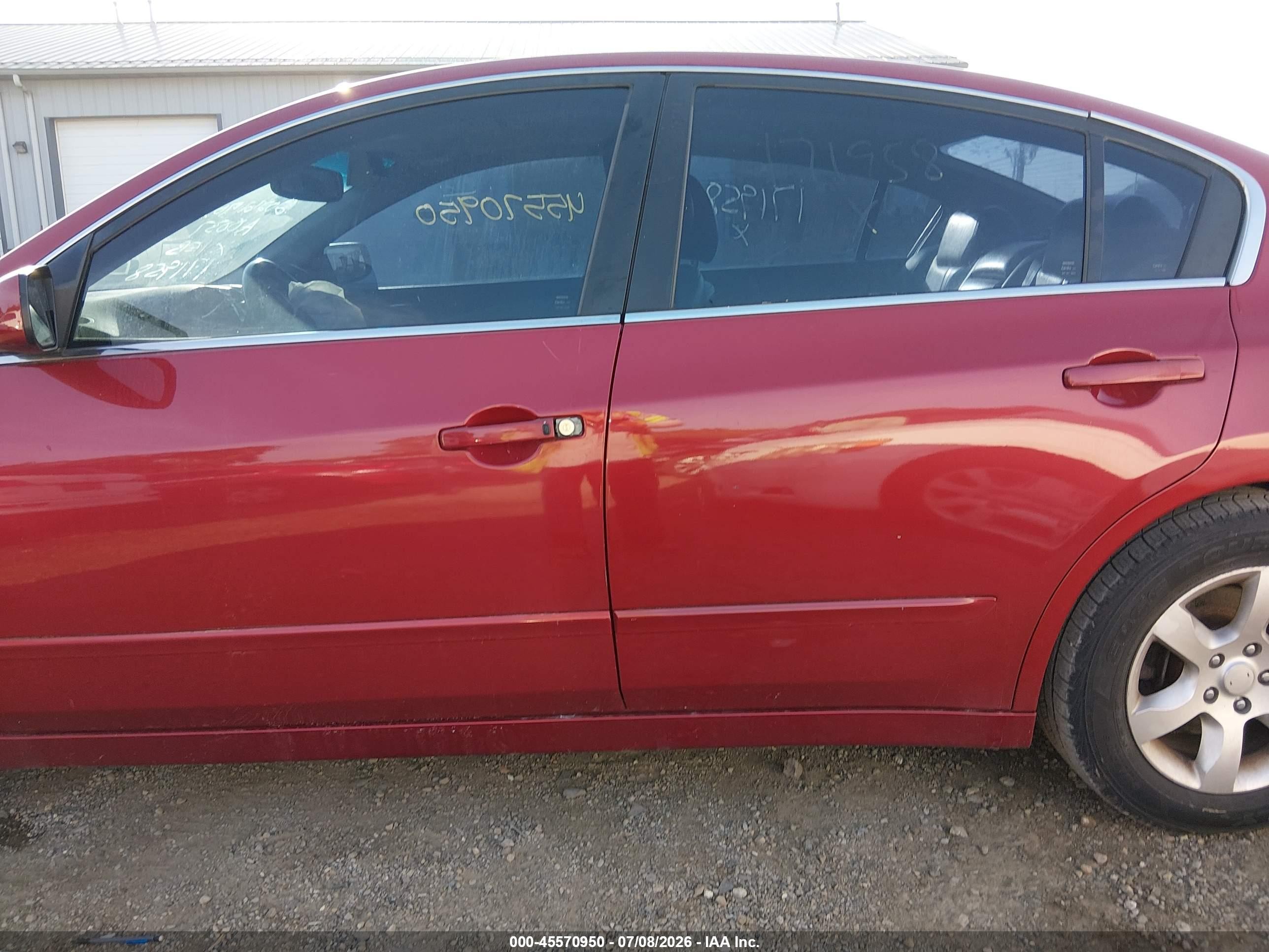 2009 Nissan Altima 2.5 S Red vin: 1N4AL21E59C171958