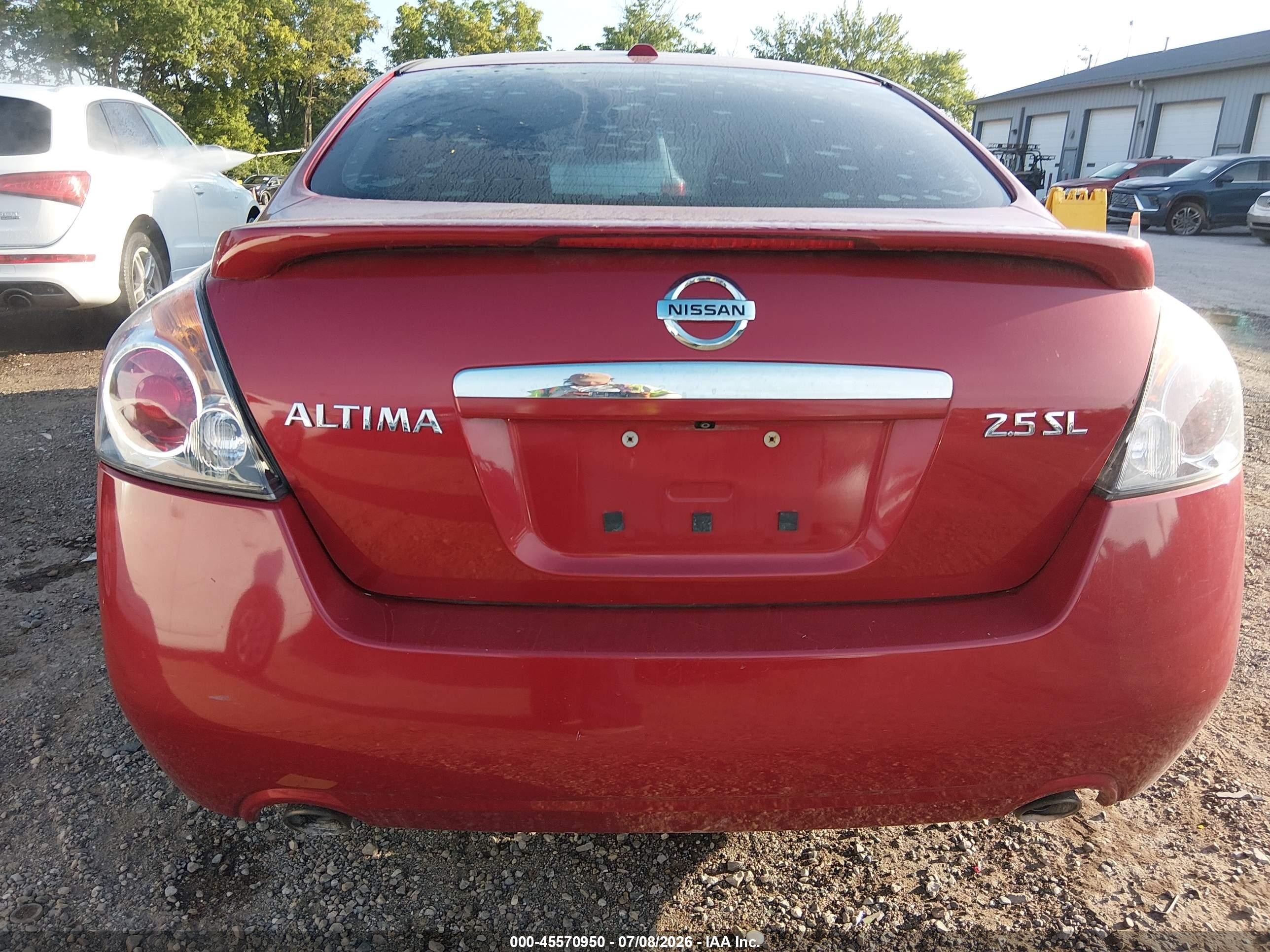 2009 Nissan Altima 2.5 S Red vin: 1N4AL21E59C171958