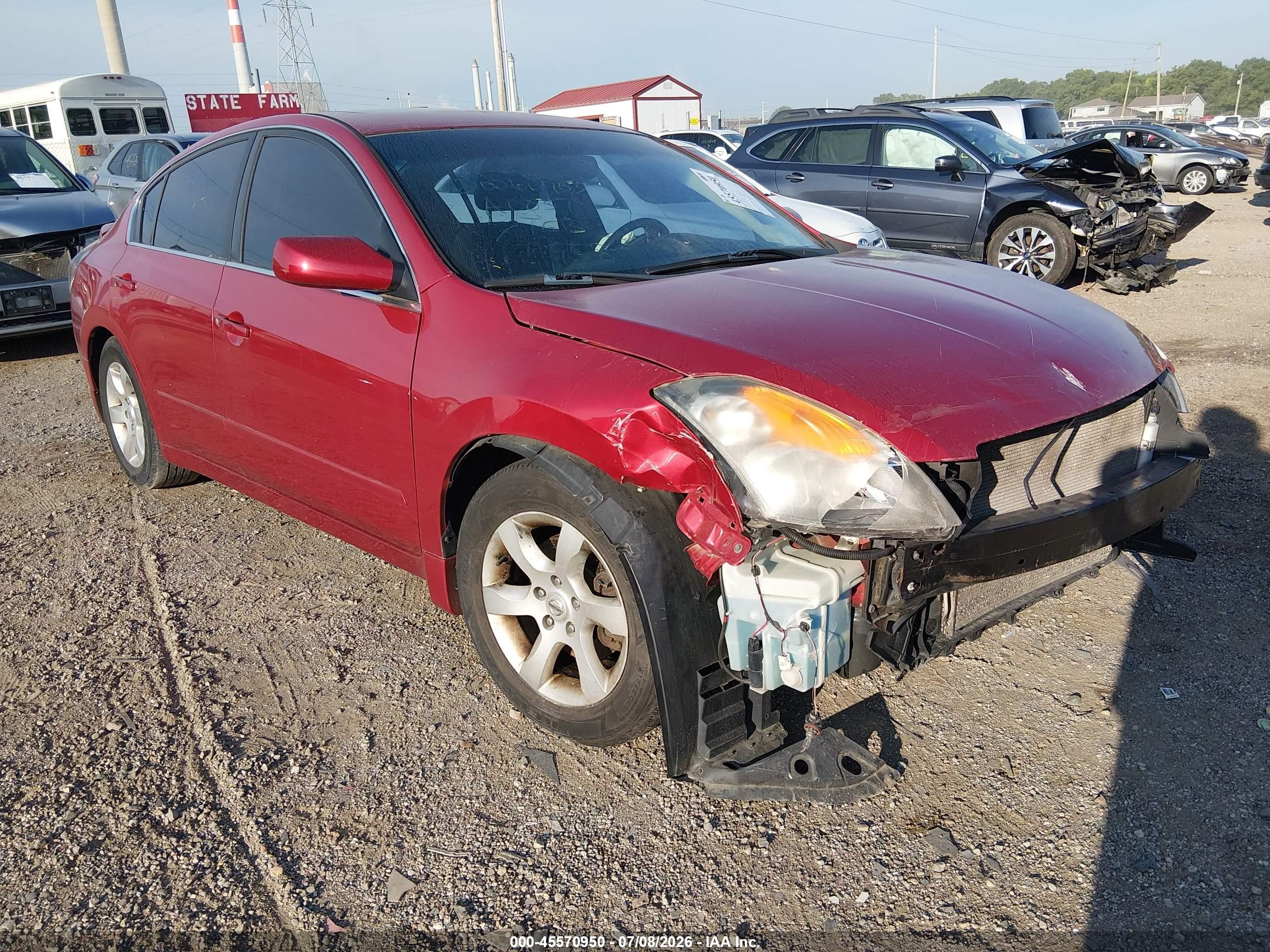 2009 Nissan Altima 2.5 S Красный vin: 1N4AL21E59C171958