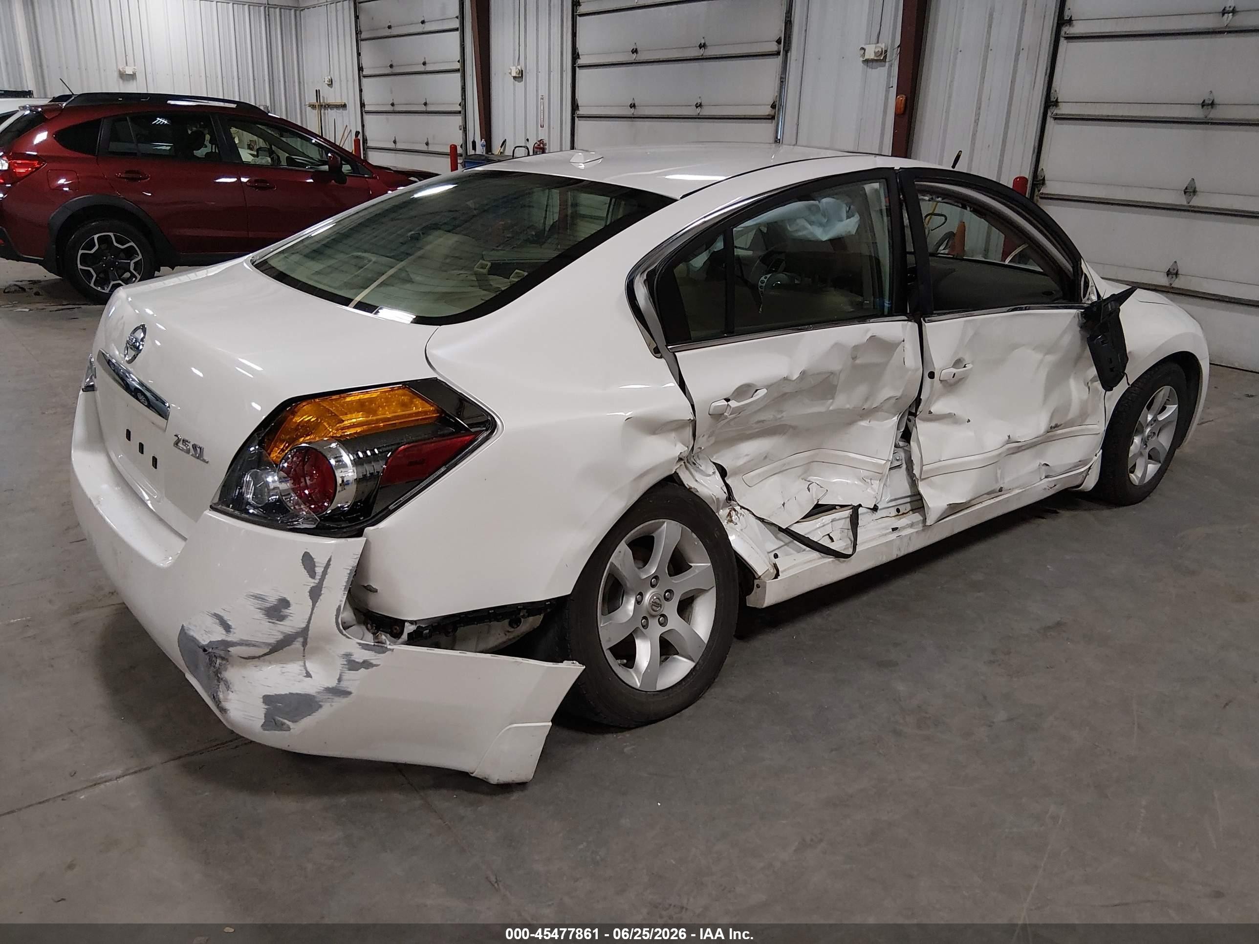 2009 Nissan Altima 2.5 S White vin: 1N4AL21E59N461525