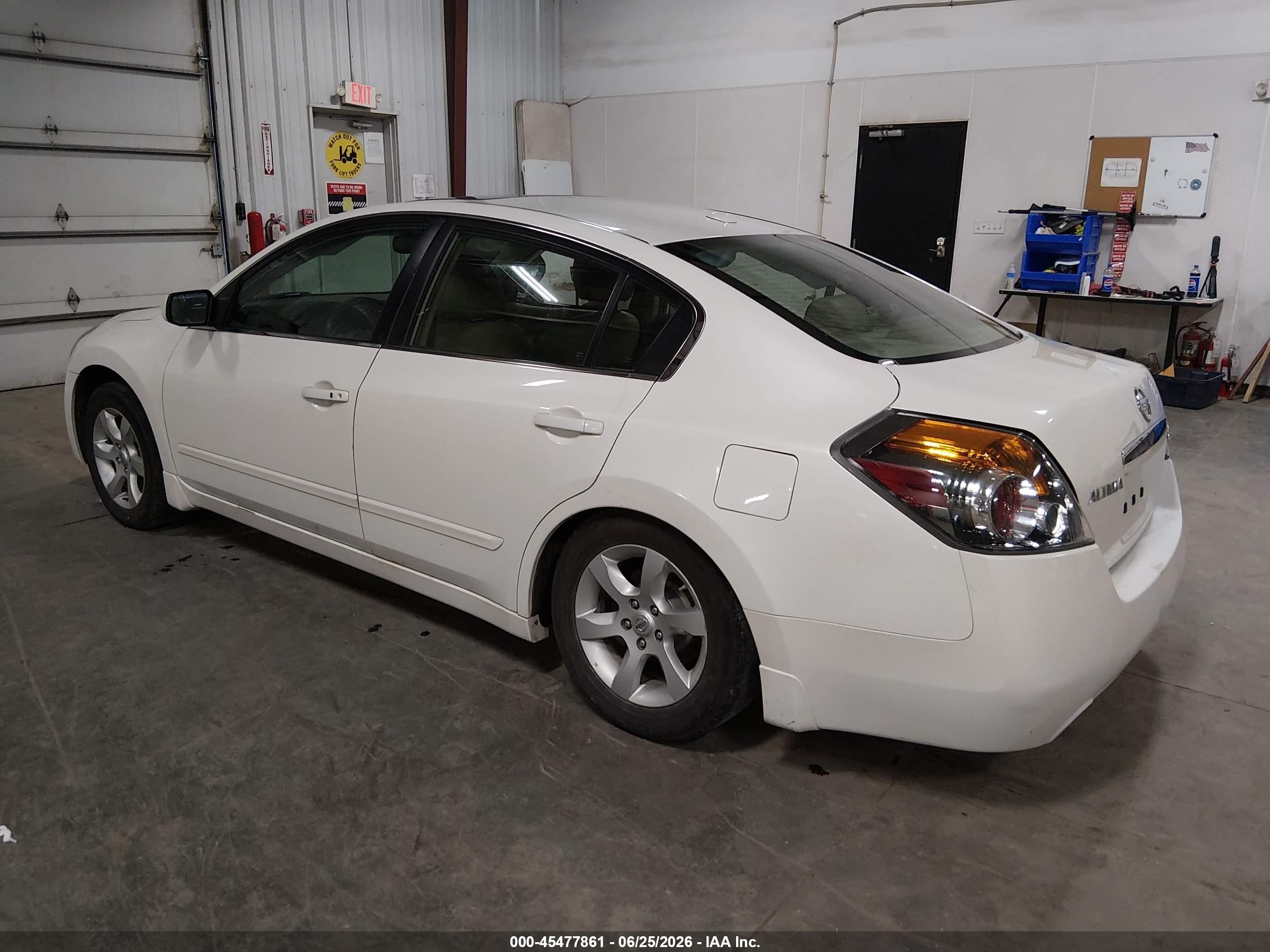2009 Nissan Altima 2.5 S White vin: 1N4AL21E59N461525