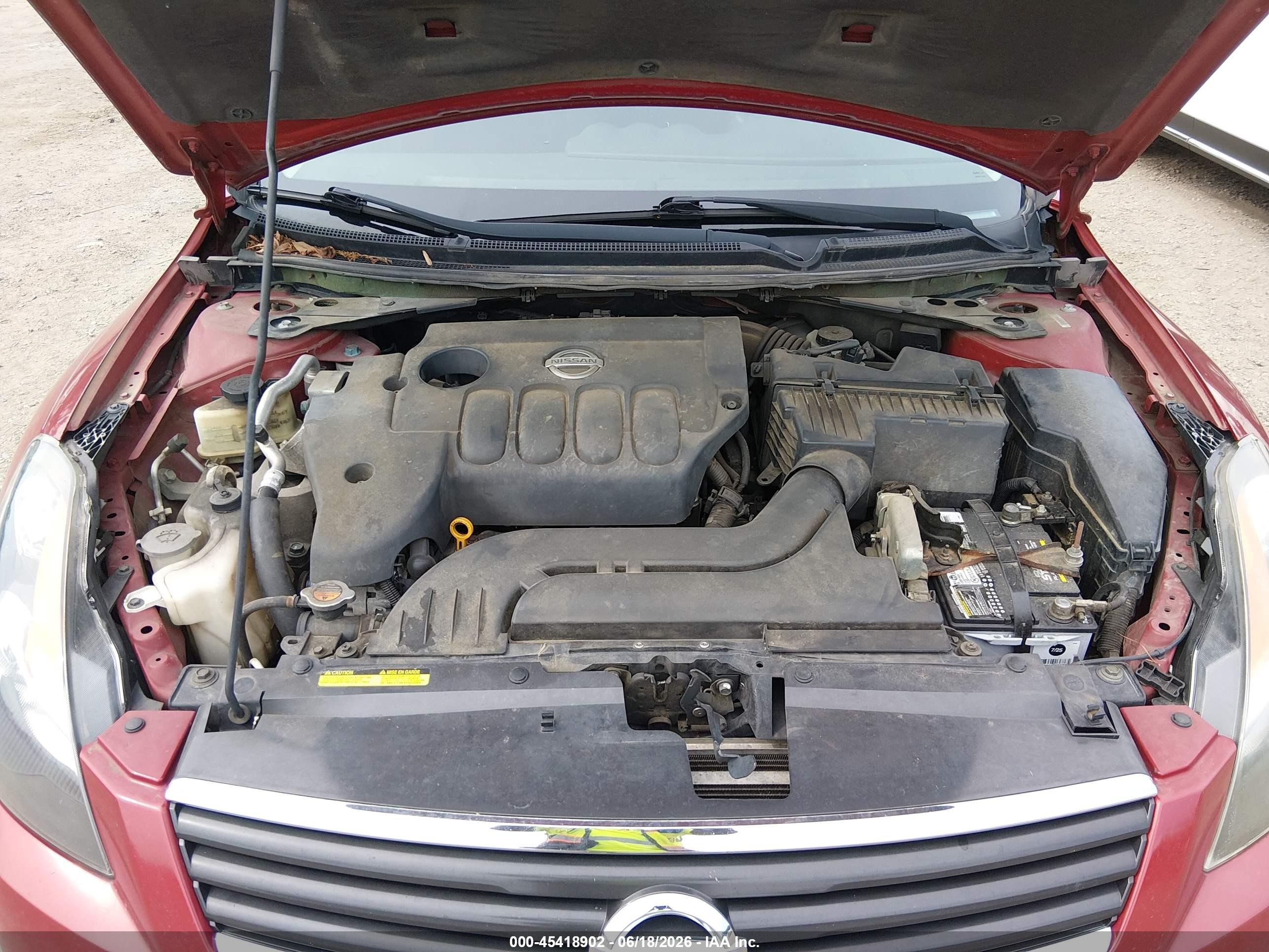 2009 Nissan Altima 2.5 S Red vin: 1N4AL21E59N497943