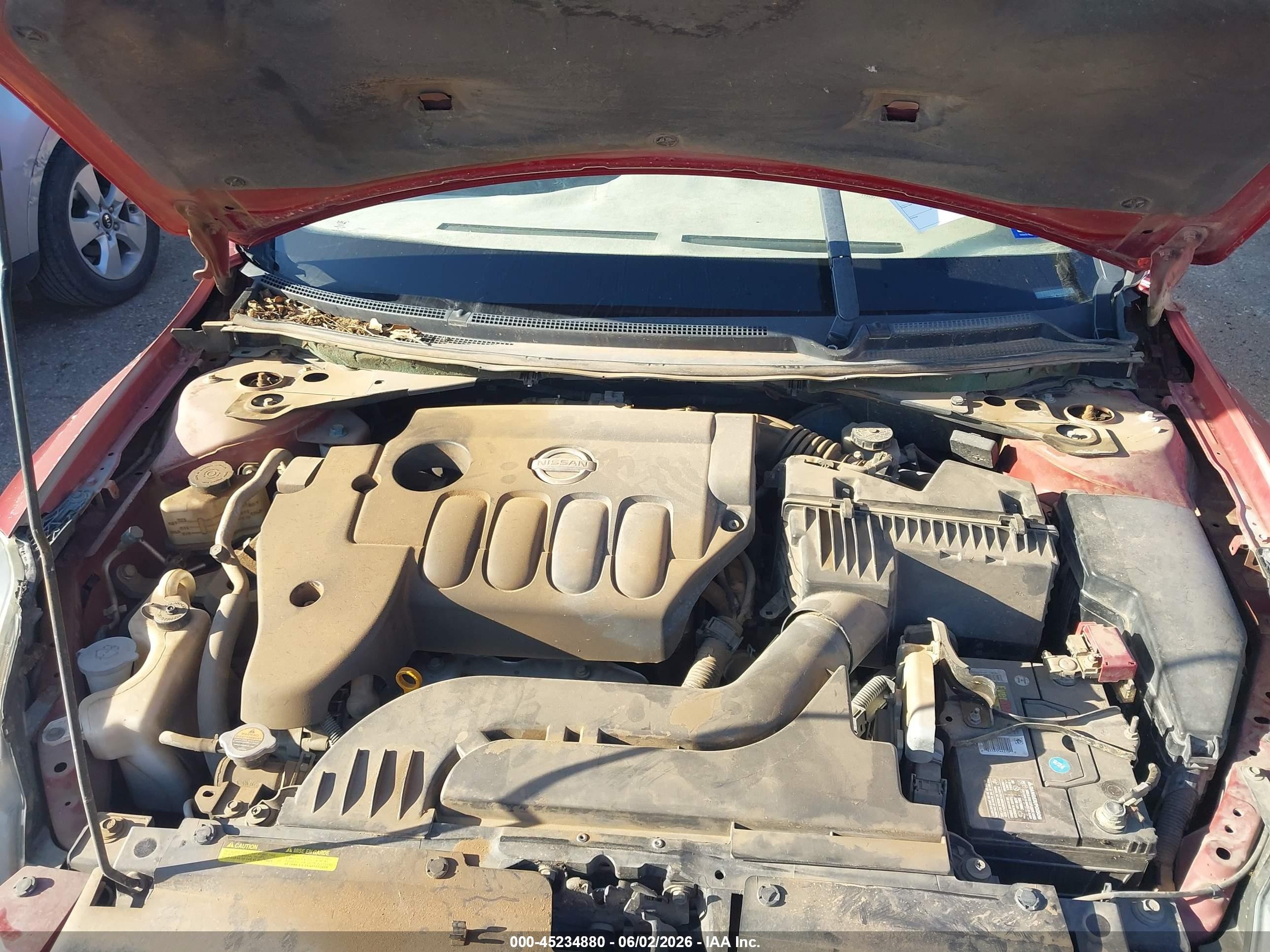 2009 Nissan Altima 2.5 S Красный vin: 1N4AL21E59N501537