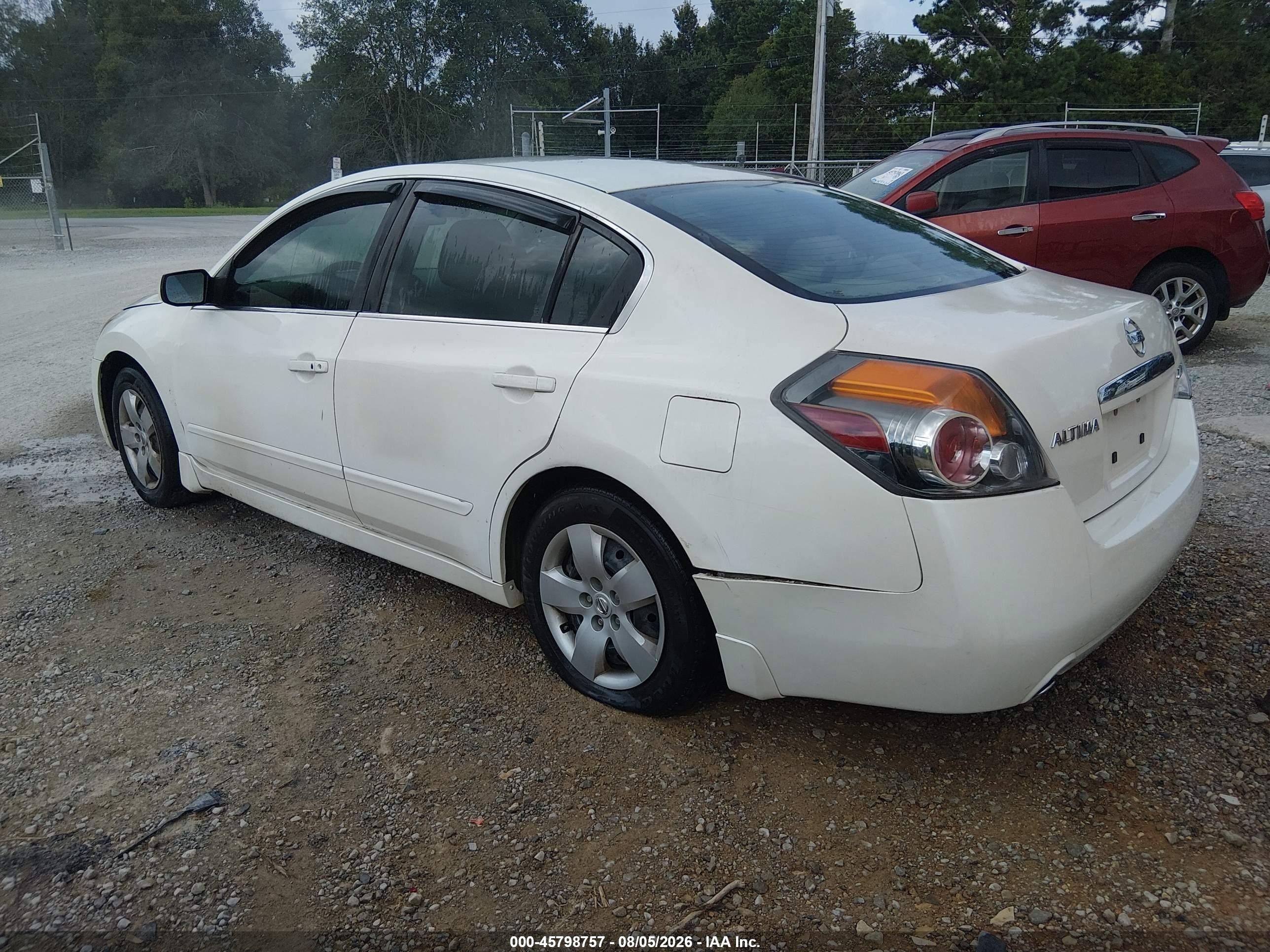 2007 Nissan Altima 2.5 S White vin: 1N4AL21E67C168452