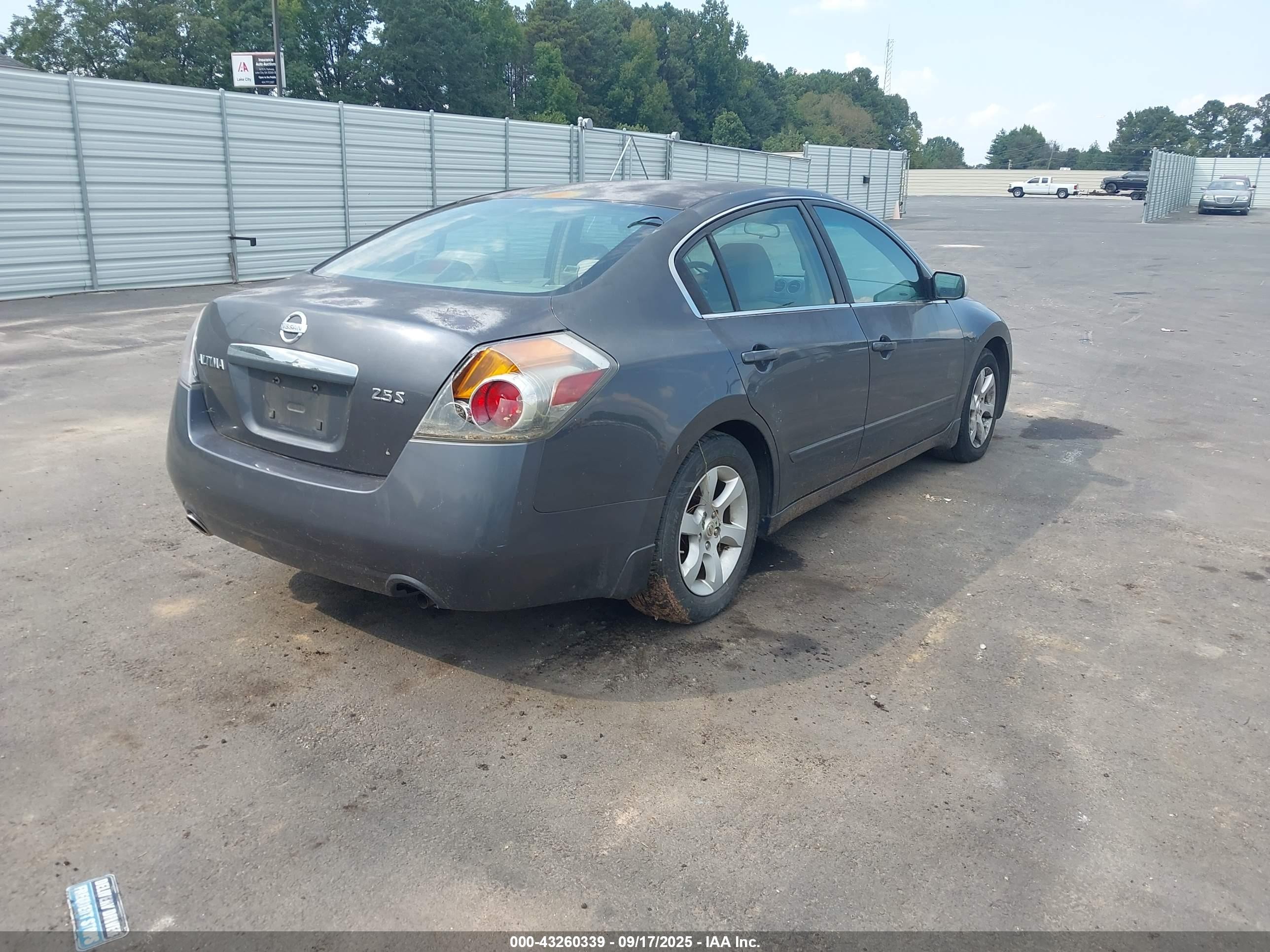 2007 Nissan Altima 2.5 S Gray vin: 1N4AL21E67N415750