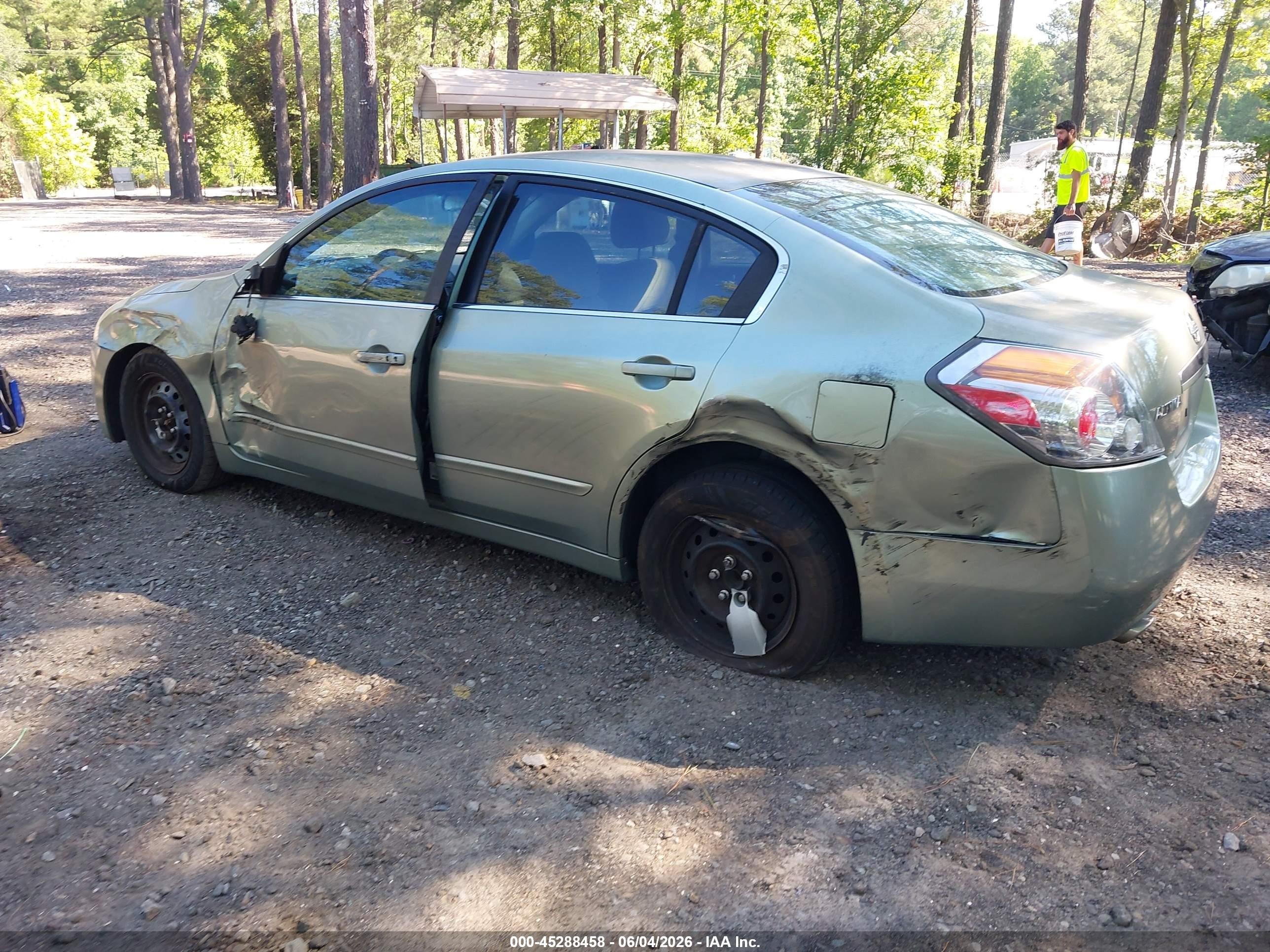 2007 Nissan Altima 2.5 S Green vin: 1N4AL21E67N435187