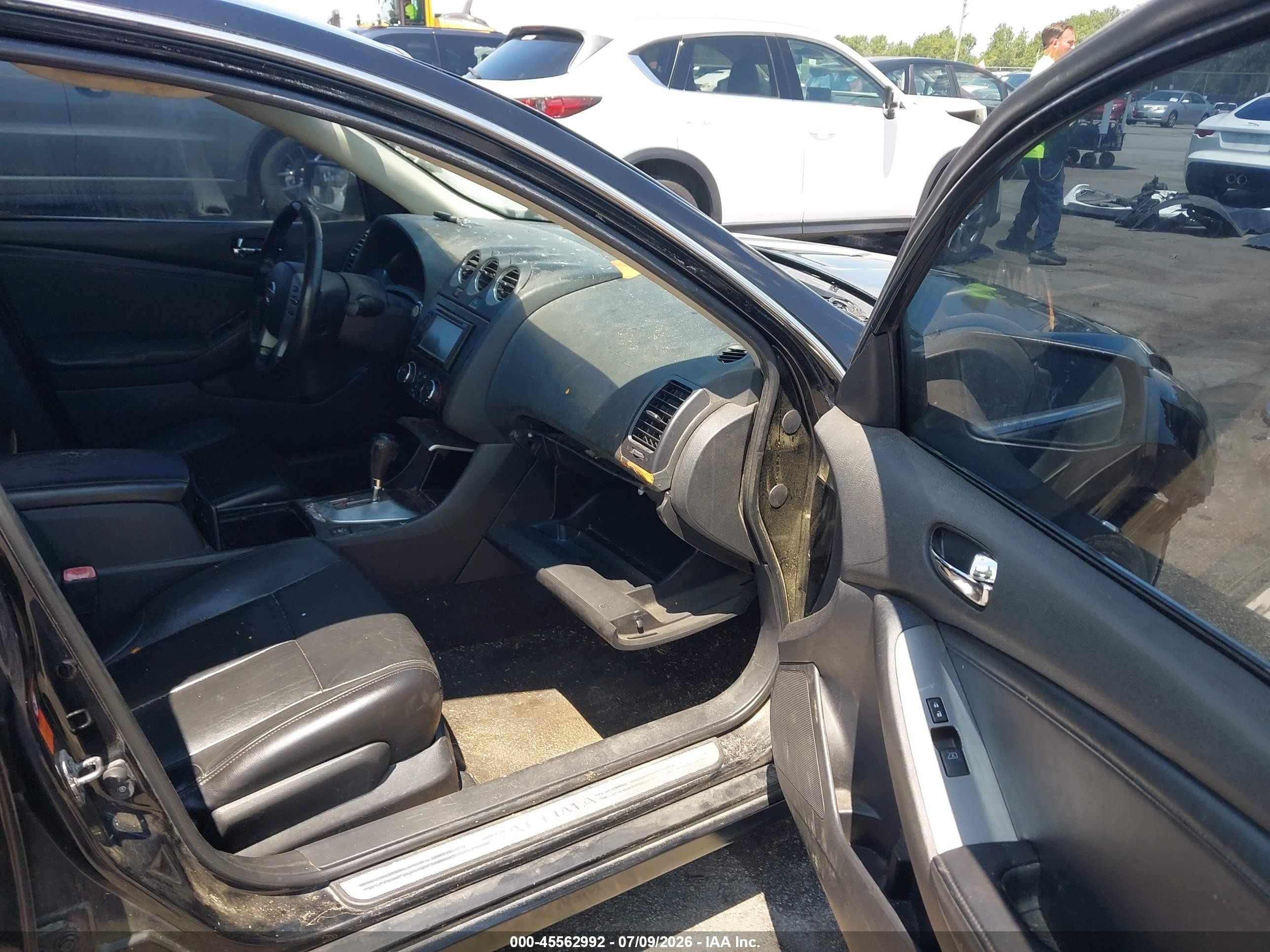 2008 Nissan Altima 2.5 Sl Black vin: 1N4AL21E68C155279