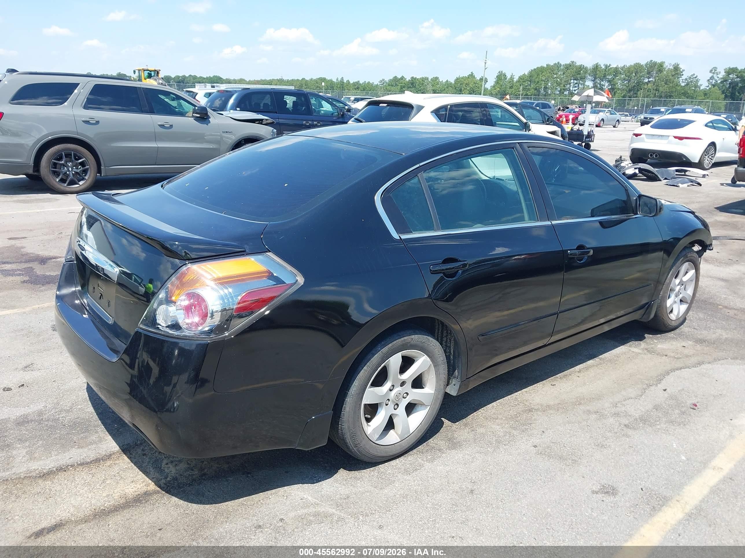 2008 Nissan Altima 2.5 Sl Black vin: 1N4AL21E68C155279