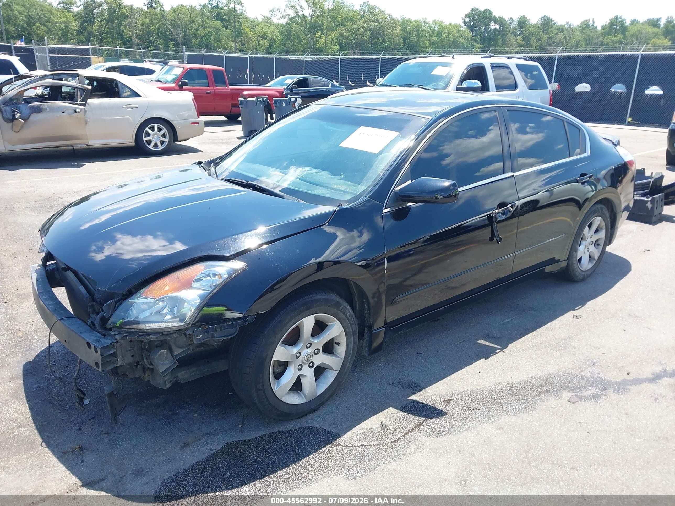 2008 Nissan Altima 2.5 Sl Black vin: 1N4AL21E68C155279