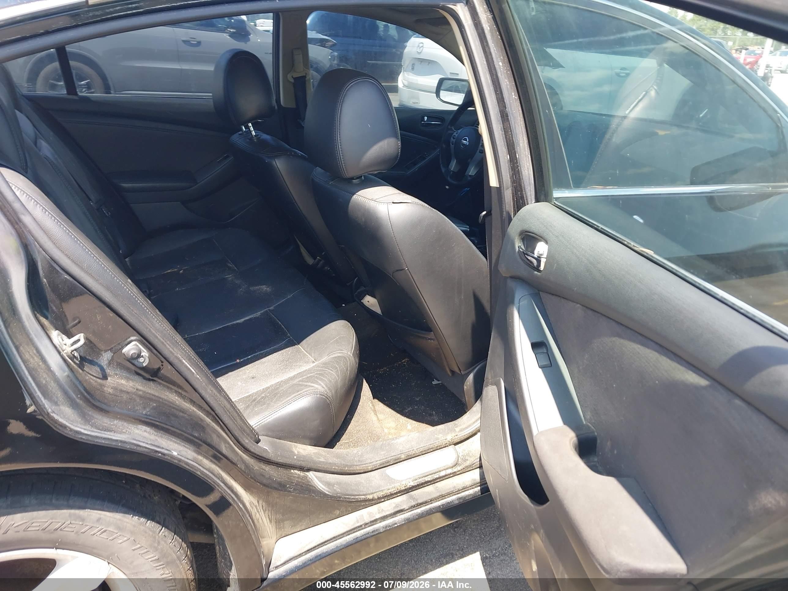 2008 Nissan Altima 2.5 Sl Black vin: 1N4AL21E68C155279