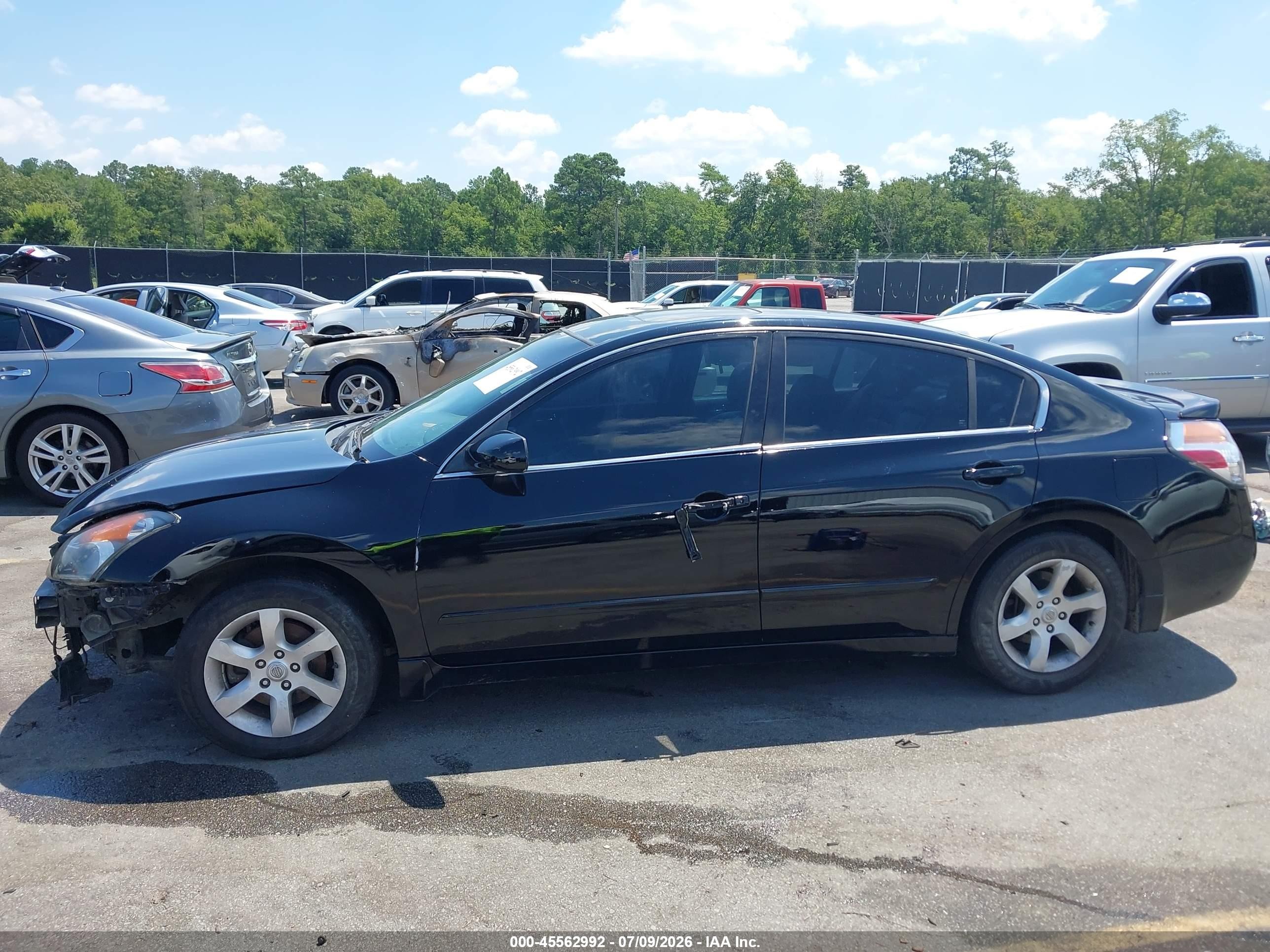 2008 Nissan Altima 2.5 Sl Black vin: 1N4AL21E68C155279