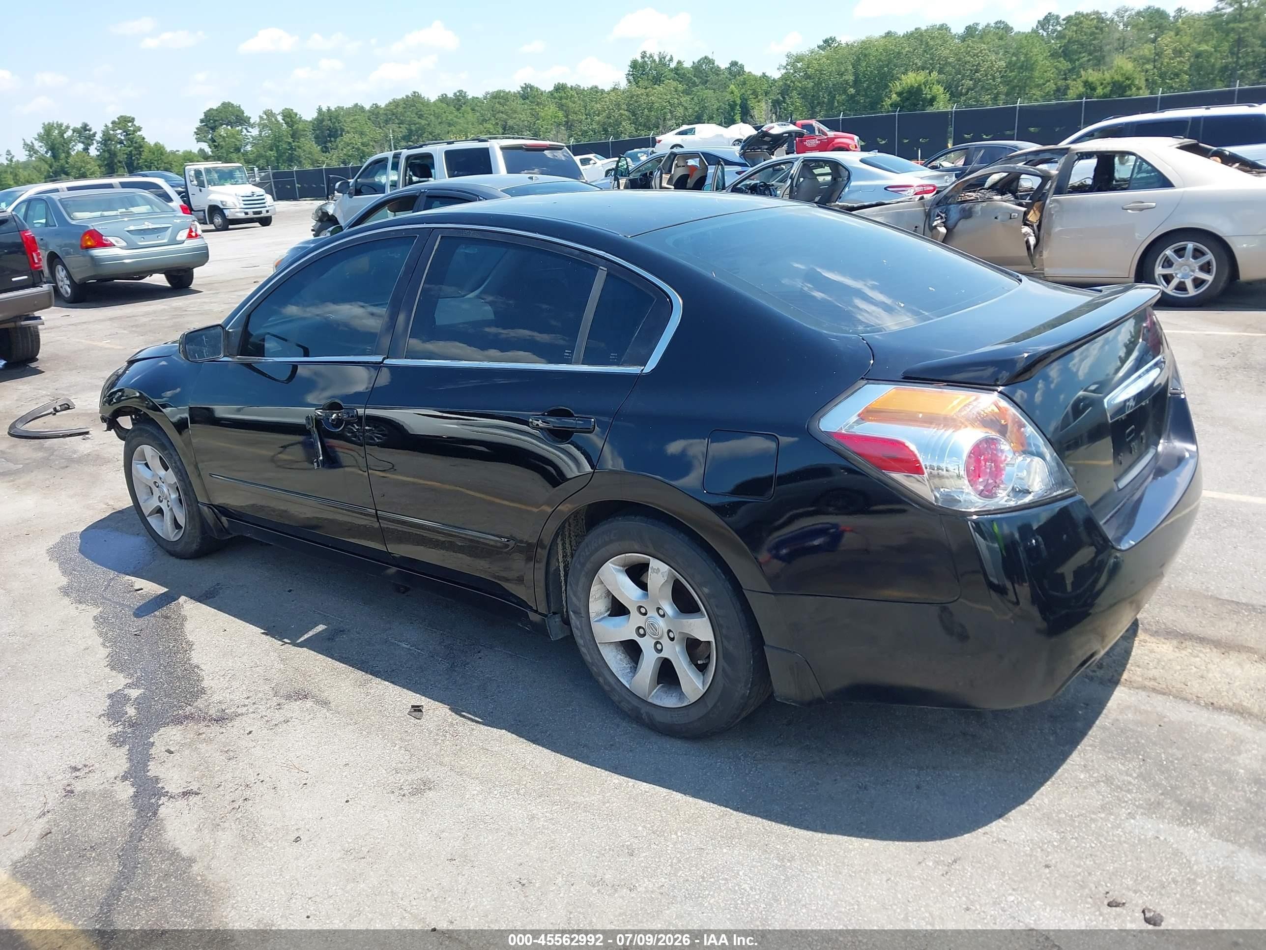2008 Nissan Altima 2.5 Sl Black vin: 1N4AL21E68C155279