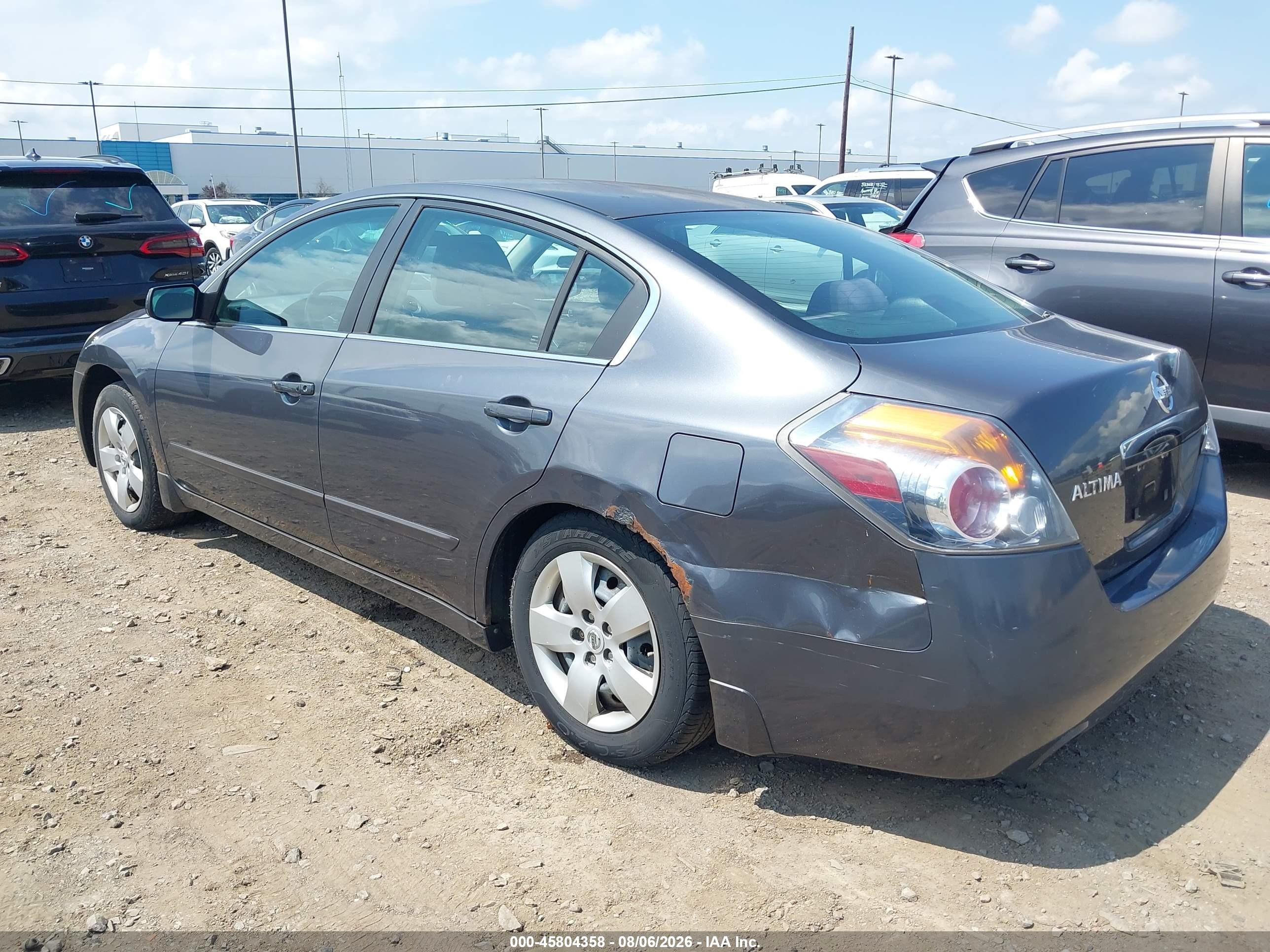 2008 Nissan Altima 2.5 S Gray vin: 1N4AL21E68C264549