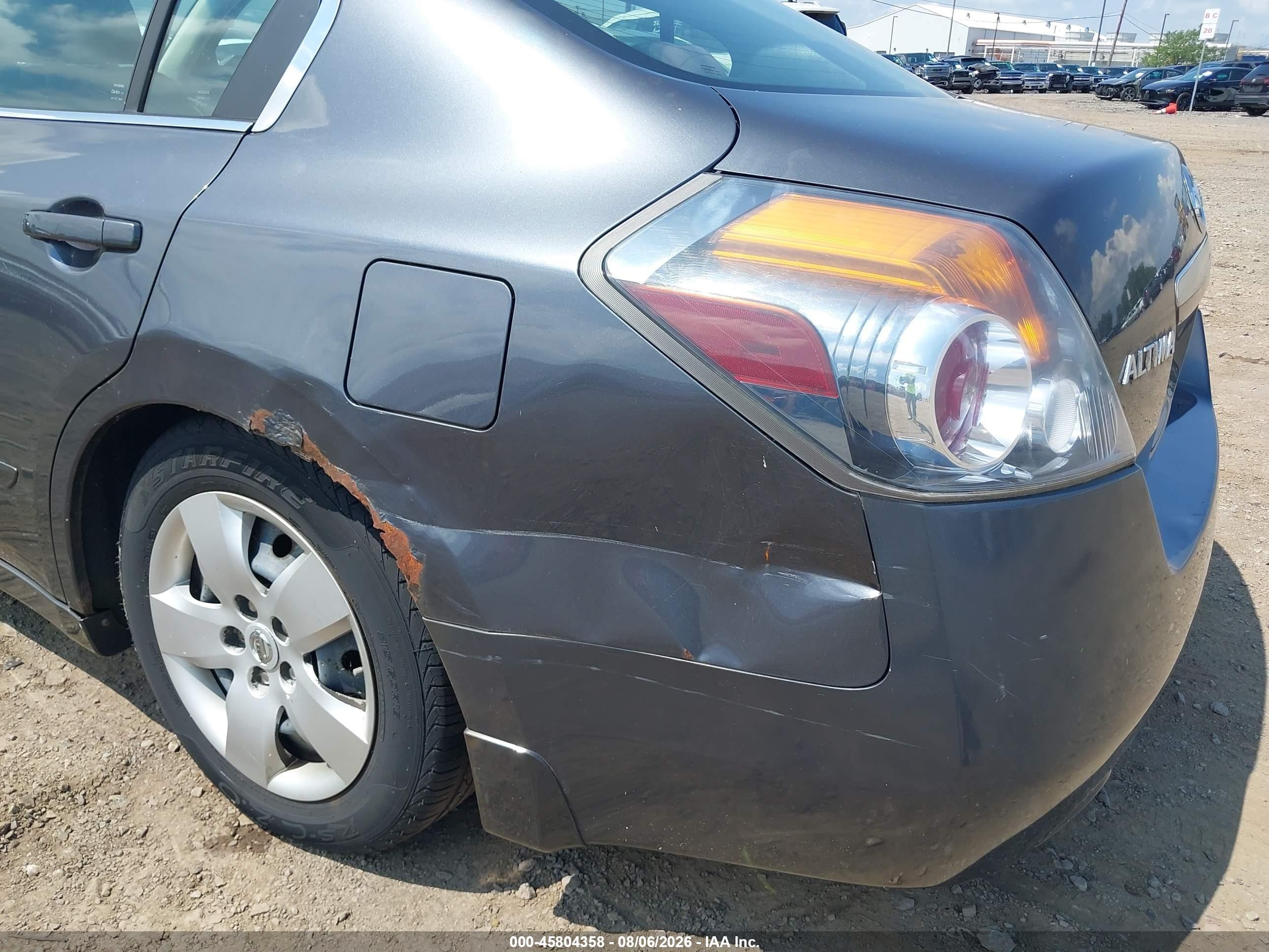 2008 Nissan Altima 2.5 S Gray vin: 1N4AL21E68C264549