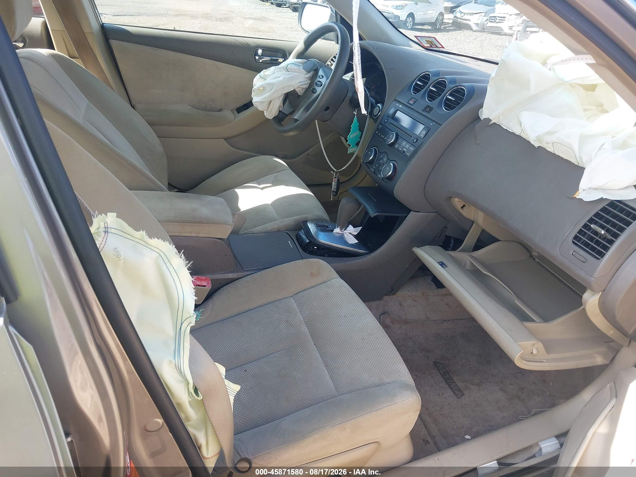 2008 Nissan Altima 2.5 S Beige vin: 1N4AL21E68N442898