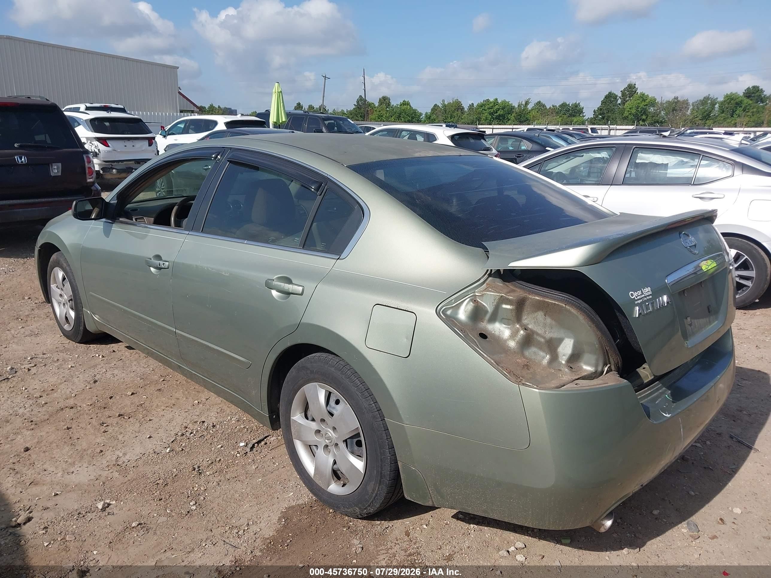 2008 Nissan Altima 2.5 S Зеленый vin: 1N4AL21E68N506664