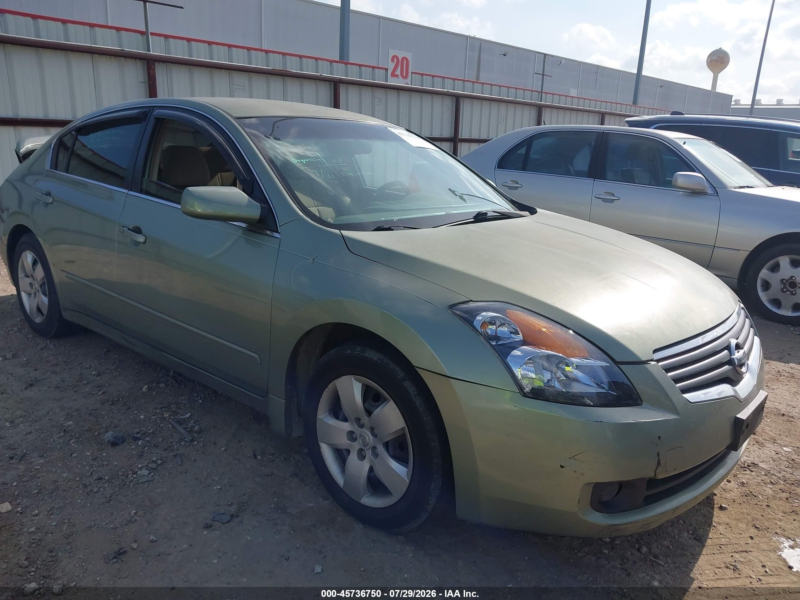 2008 Nissan Altima 2.5 S Green vin: 1N4AL21E68N506664